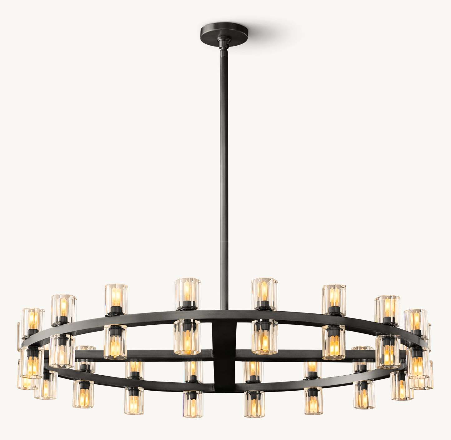 36 Inch Hexagonal Crystal Round Chandelier – Arcachon