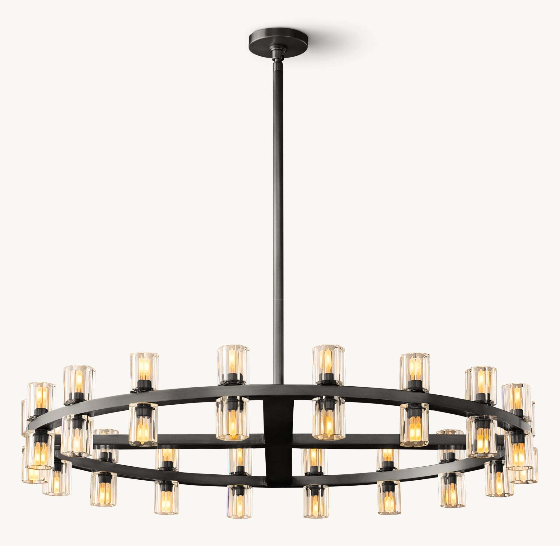 36 Inch Hexagonal Crystal Round Chandelier – Arcachon