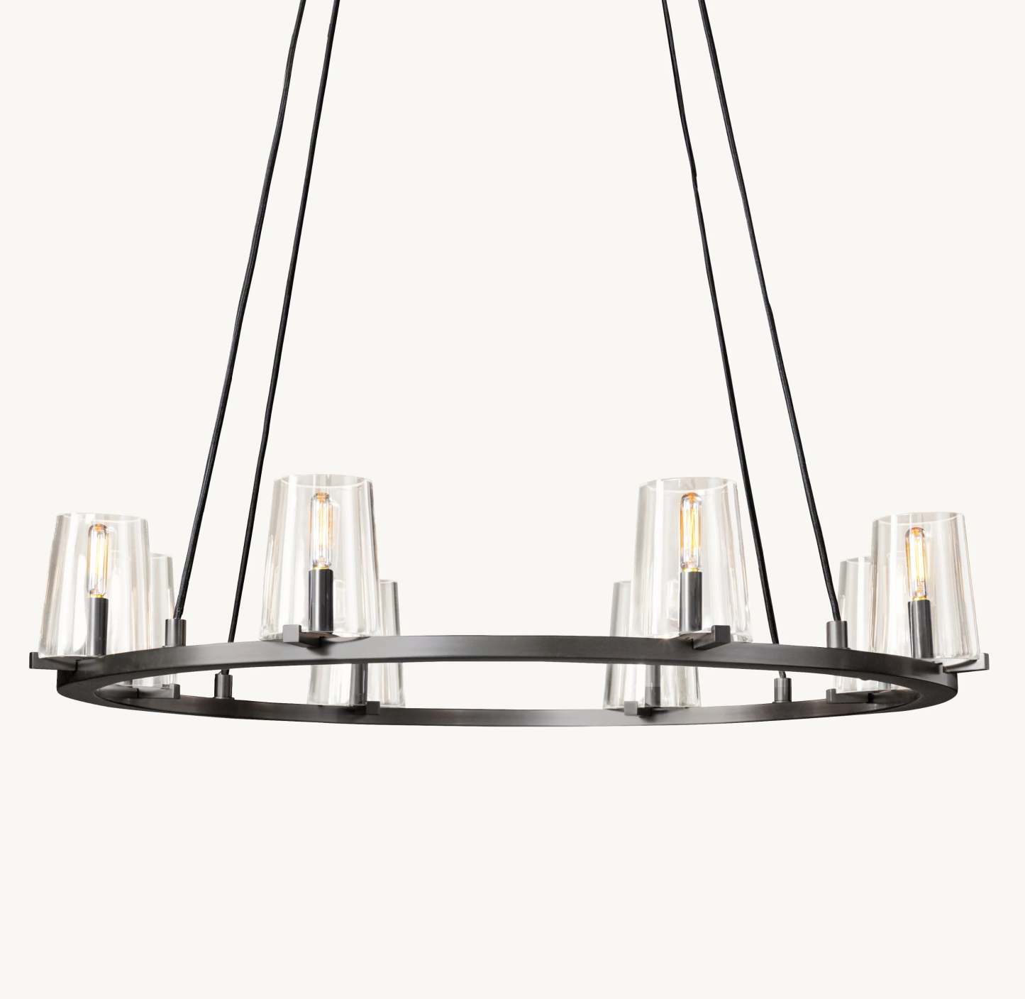 36 Inch Hurricane Candle Ring Chandelier - Pauillac
