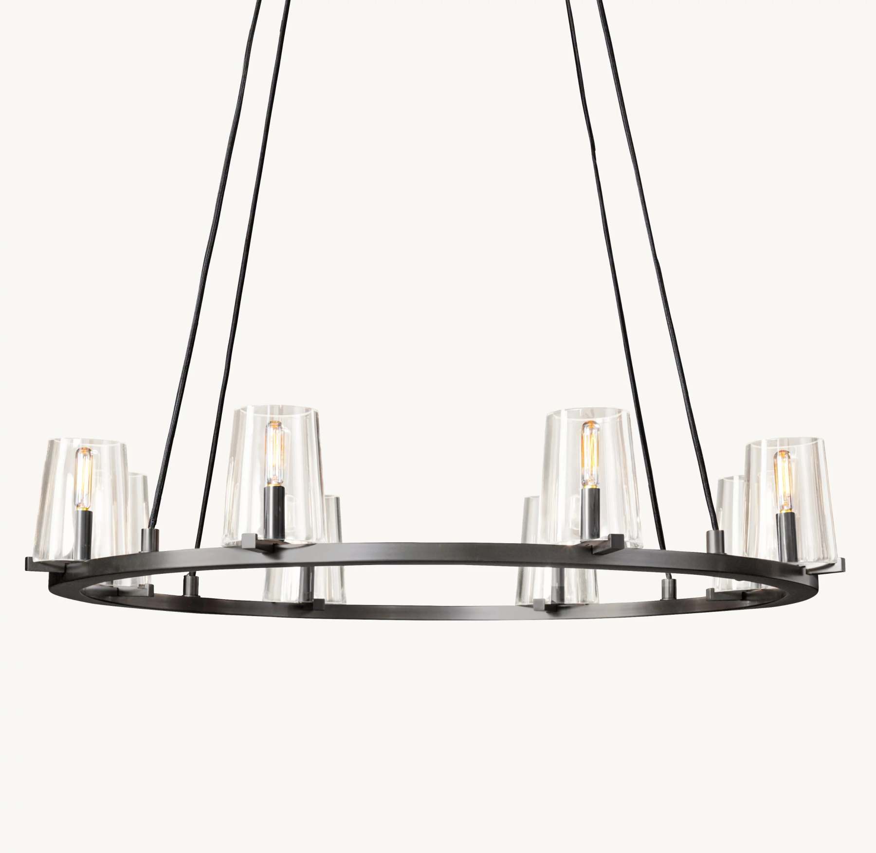 36 Inch Hurricane Candle Ring Chandelier - Pauillac