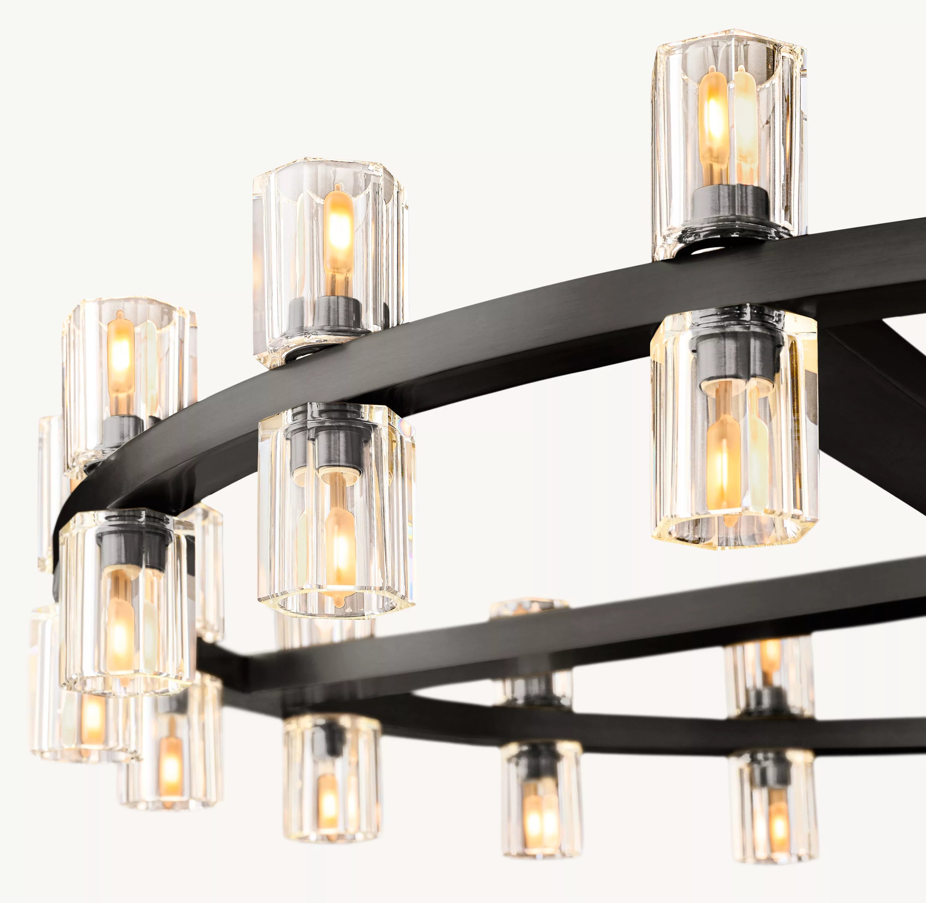 36 Inch Hexagonal Crystal Round Chandelier – Arcachon