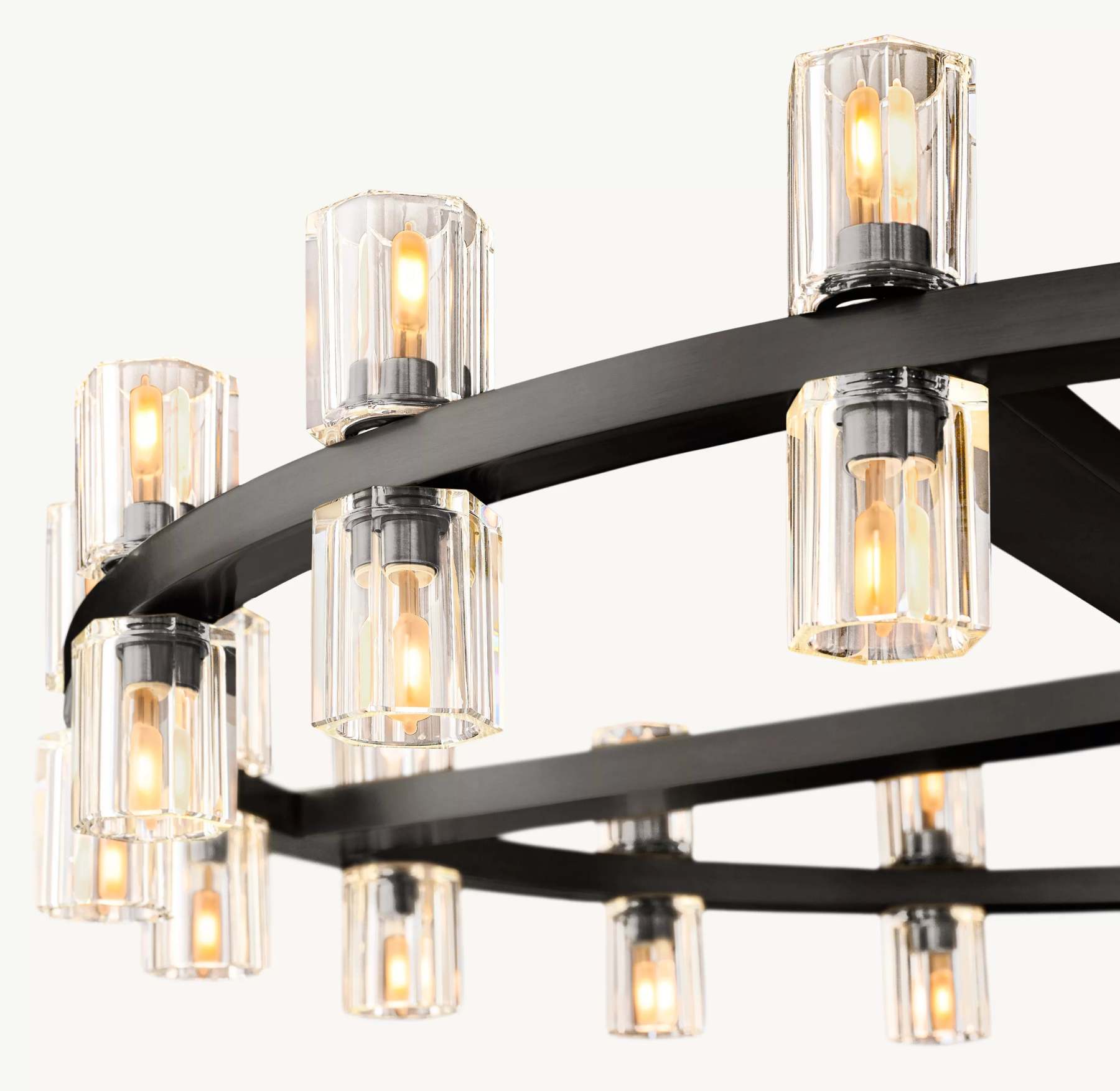 36 Inch Hexagonal Crystal Round Chandelier – Arcachon