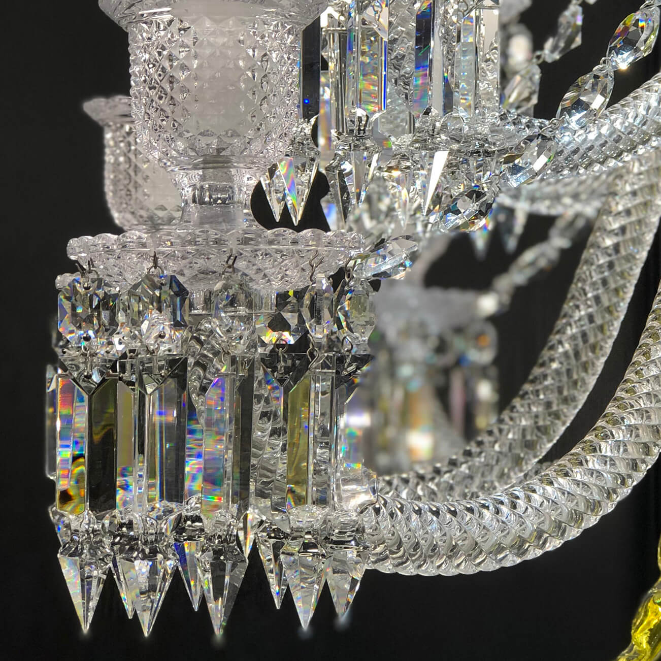 Baccarat 24 lights Zenith FAUNACRYSTOPOLIS CHANDELIER BLUE – MH
