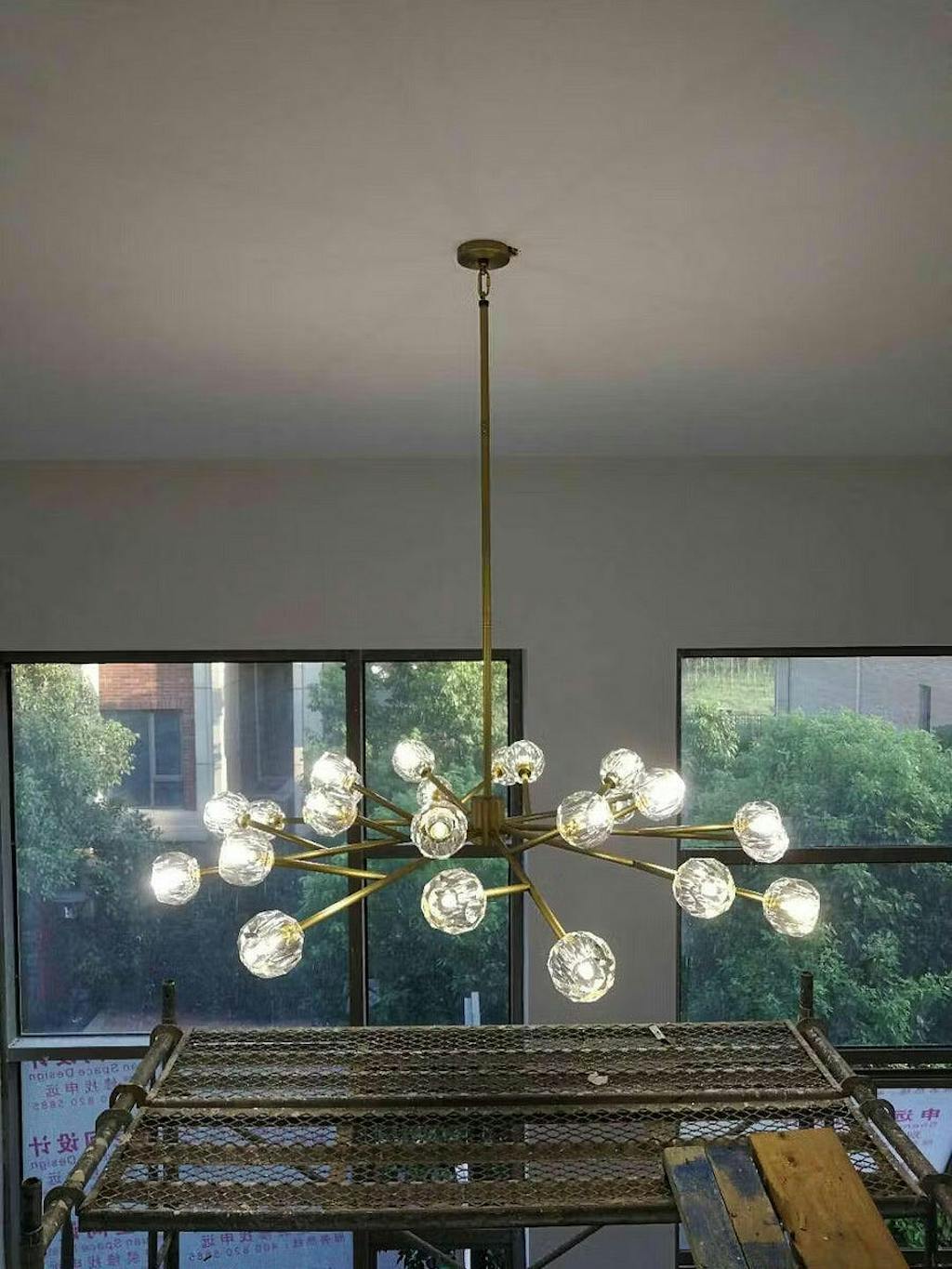 Boule De Cristal Glass Round Chandelier 24" 36" 48" 60" 72"