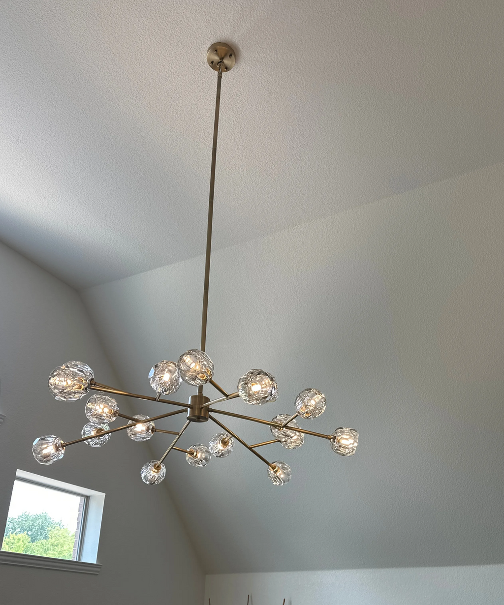 Boule De Cristal Glass Round Chandelier 24" 36" 48" 60" 72"