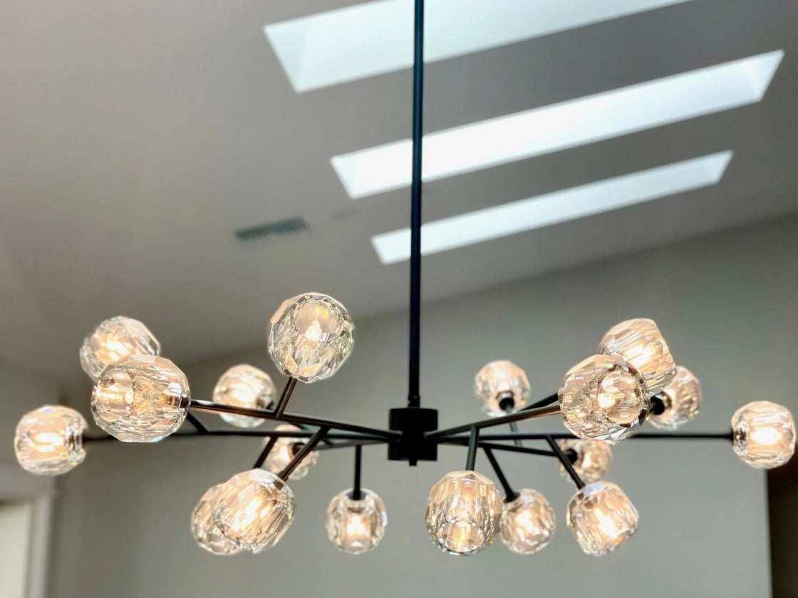 Boule De Cristal Glass Round Chandelier 24" 36" 48" 60" 72"