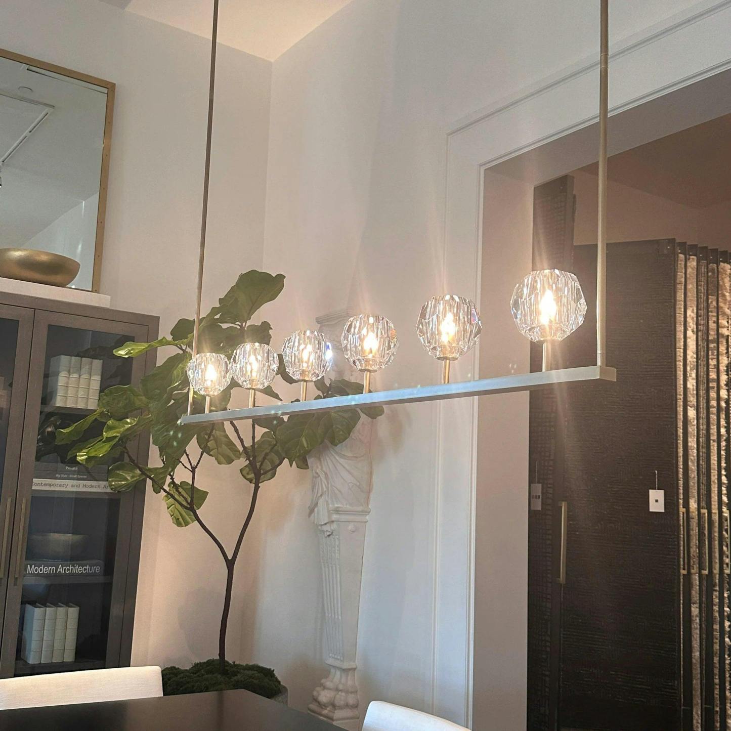 Boule De Cristal Linear Chandelier 60"(Clear )