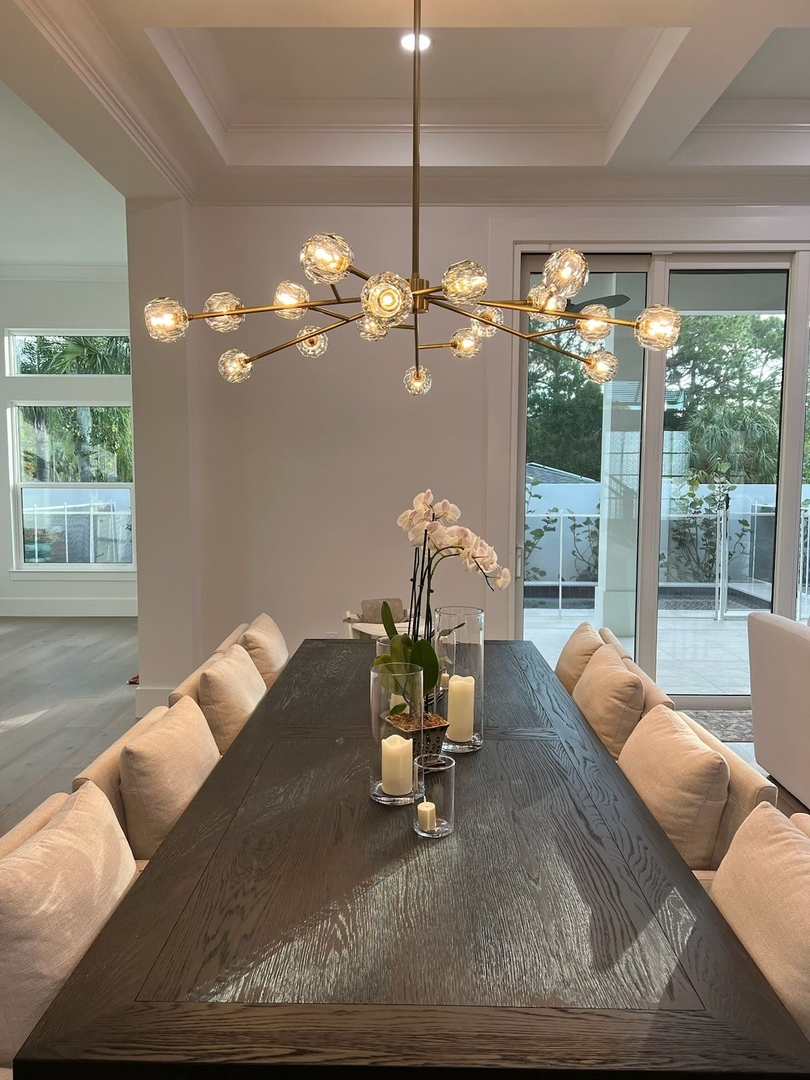 Boule De Cristal Glass Round Chandelier 24" 36" 48" 60" 72"