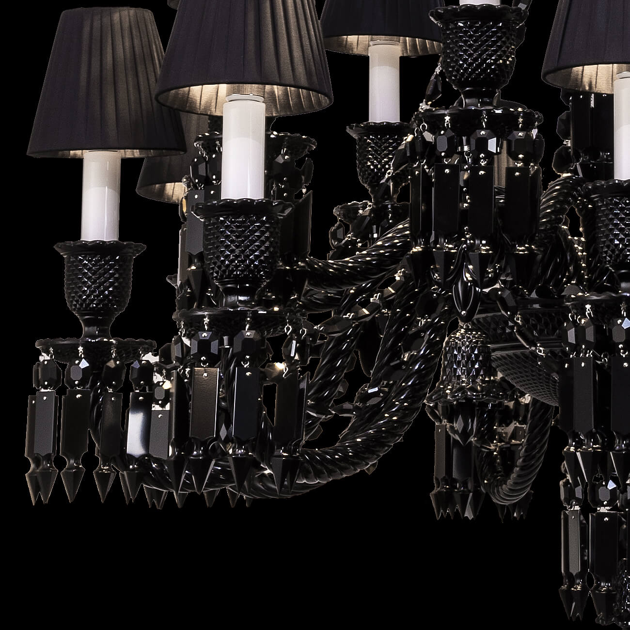 Black Baccarat Zenith 18 lights chandelier – MH LIGHTING