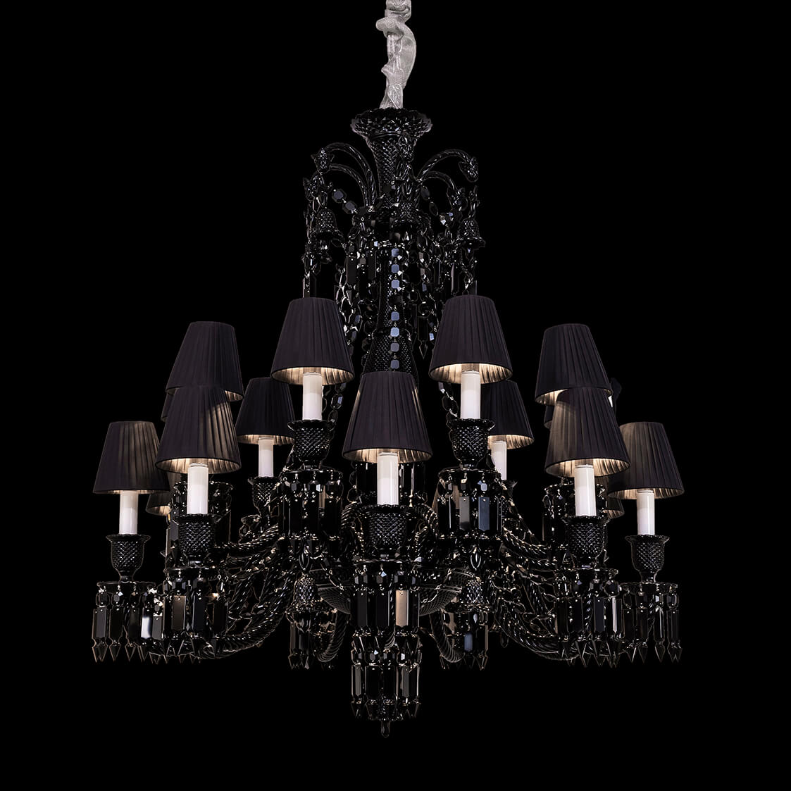 Black Baccarat Zenith 18 lights chandelier – MH LIGHTING
