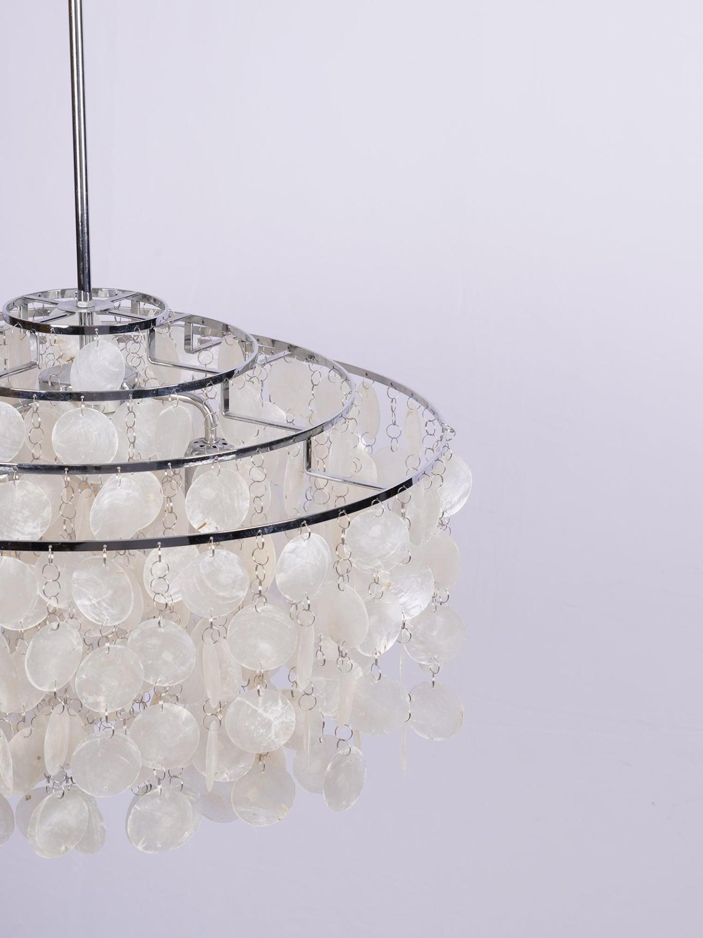 Round Shell Chandelier