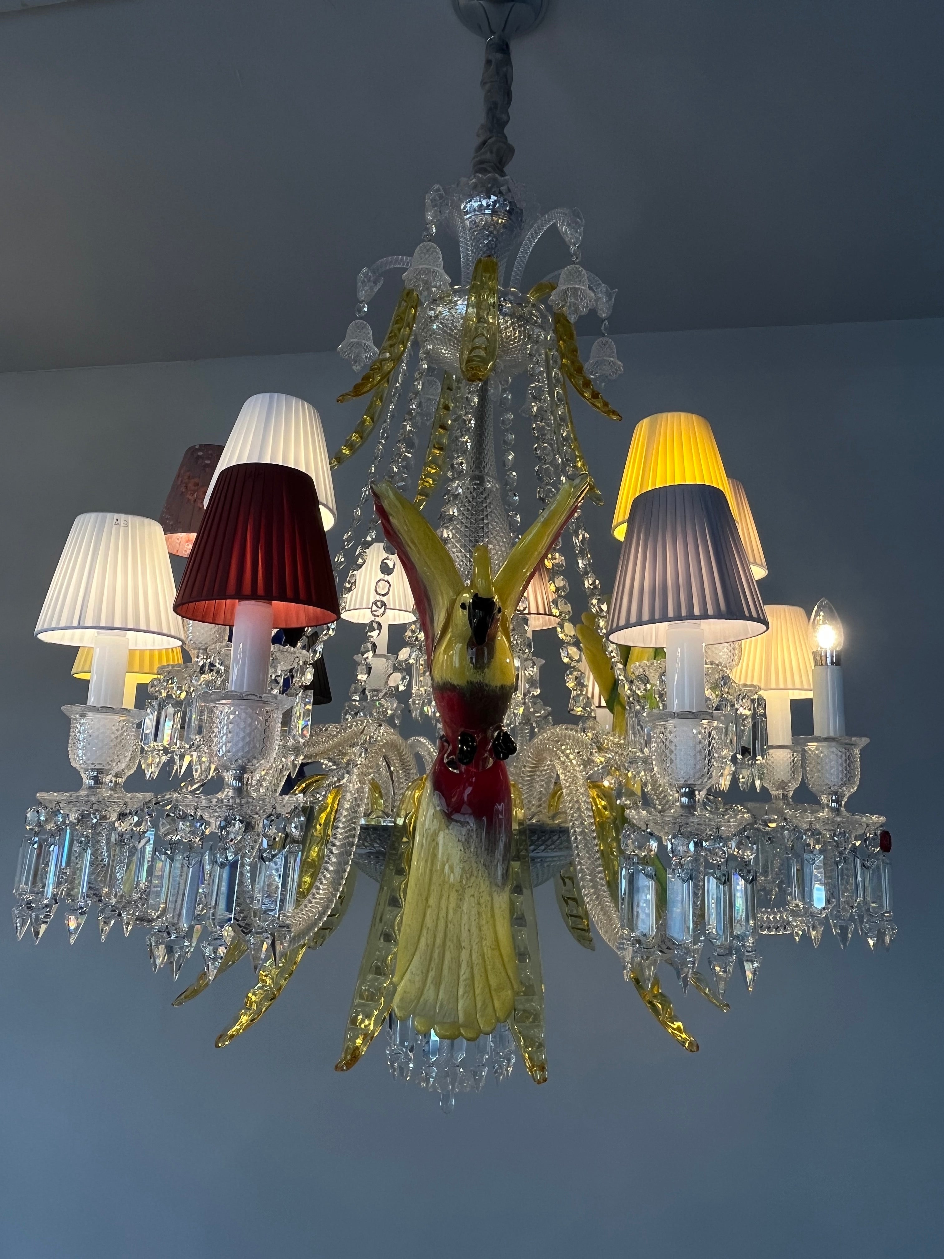 クリスタルピクチャー　パパラッチ TRANGE Z  NITH Baccarat PARROTS CHANDELIER – MH LIGHTING