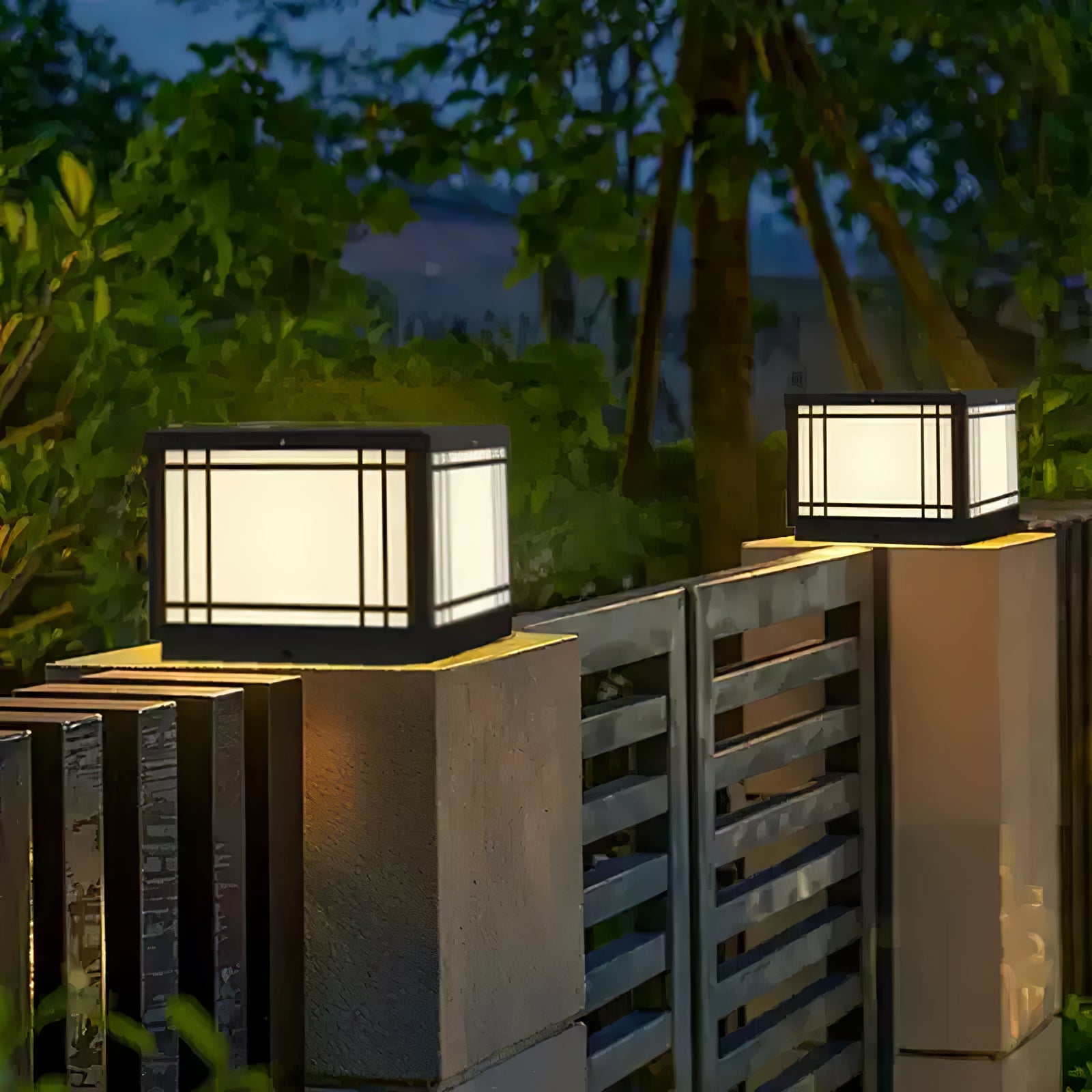 Harrison Solar Cube Outdoor Lamp – MH LIGHTING