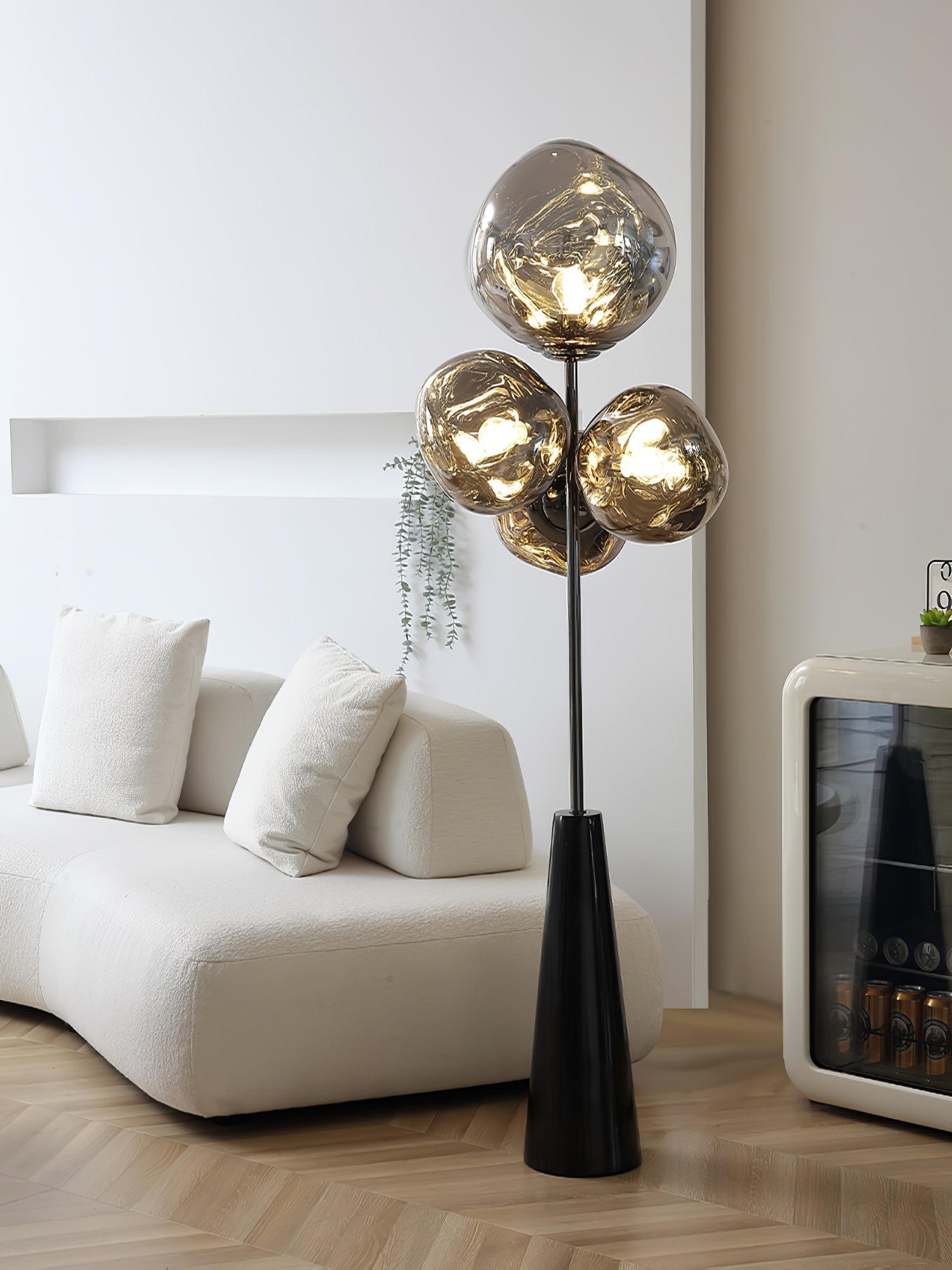 Lava Column Floor Lamp with Marble base