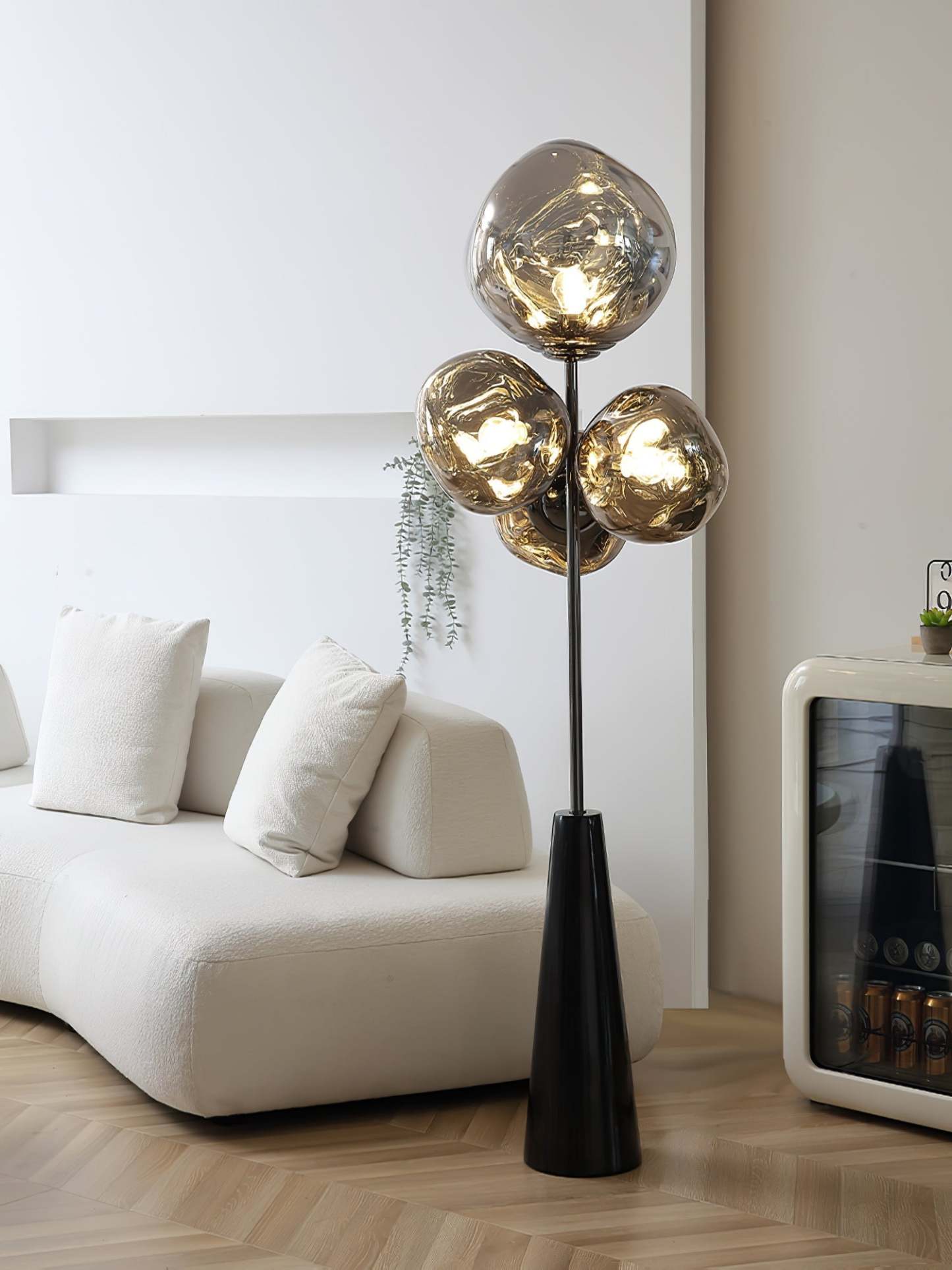 Lava Column Floor Lamp with Marble base