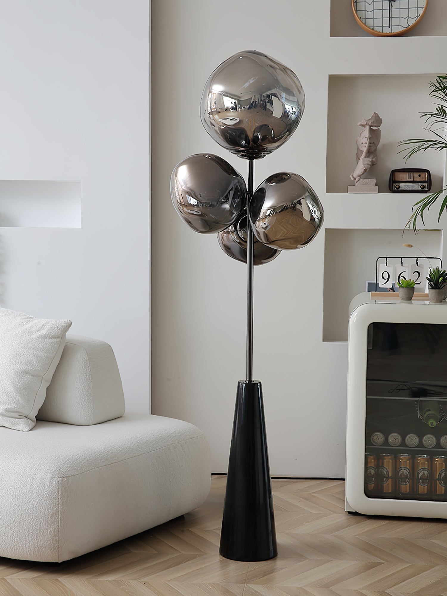 Lava Column Floor Lamp with Marble base