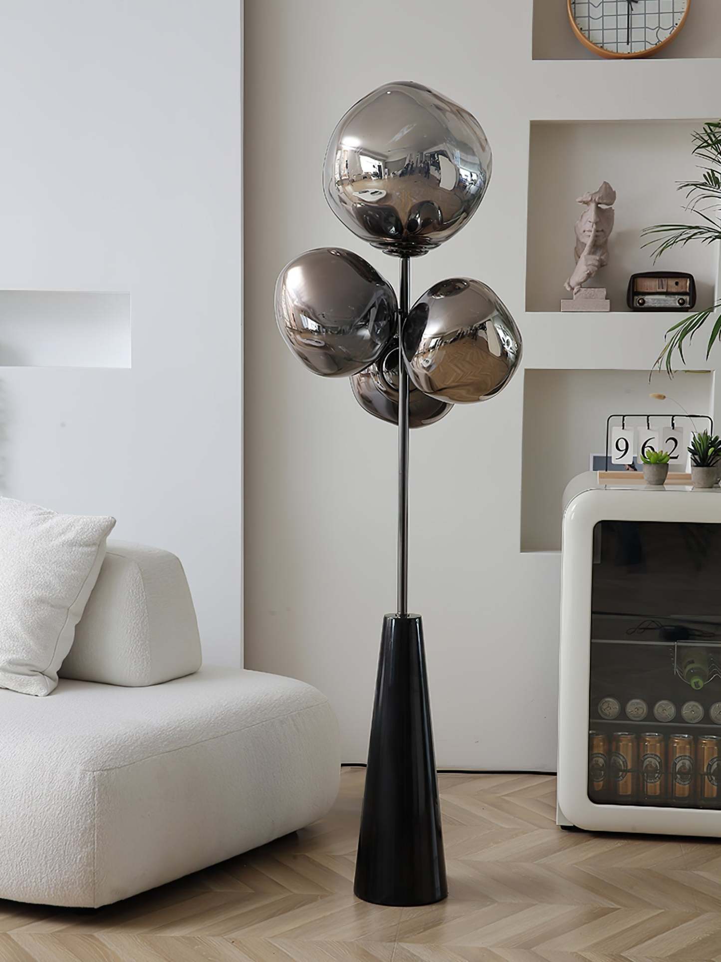 Lava Column Floor Lamp with Marble base
