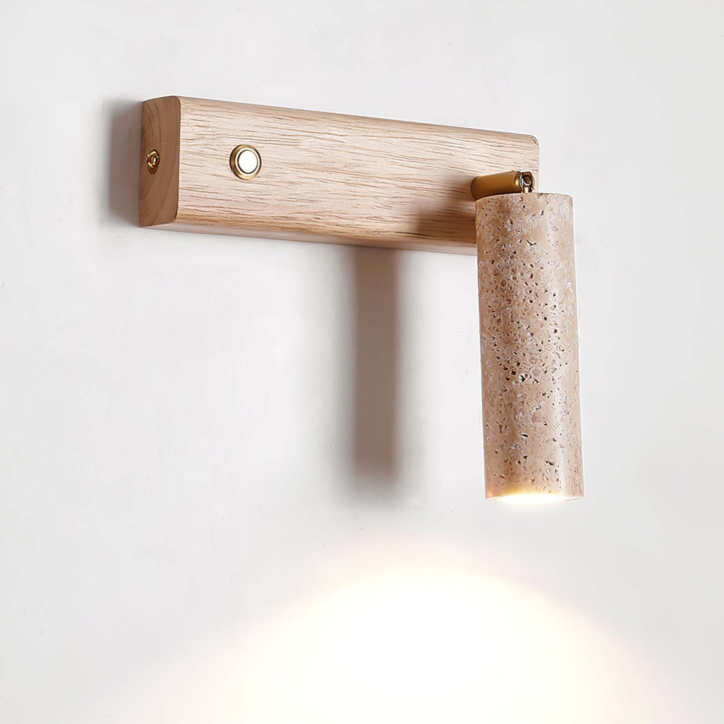 Travertine Lustra Torch Wall Lamp