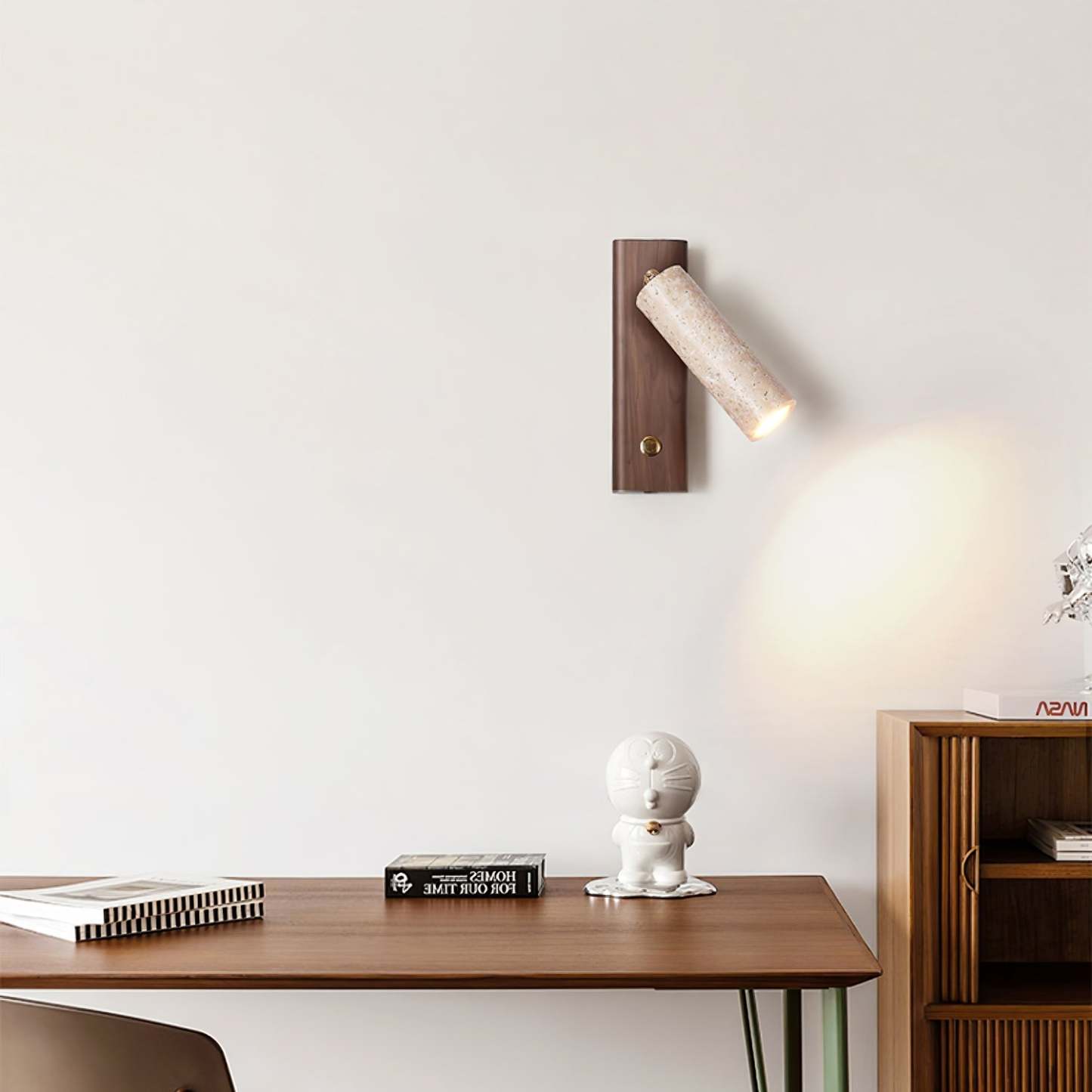 Travertine Lustra Torch Wall Lamp