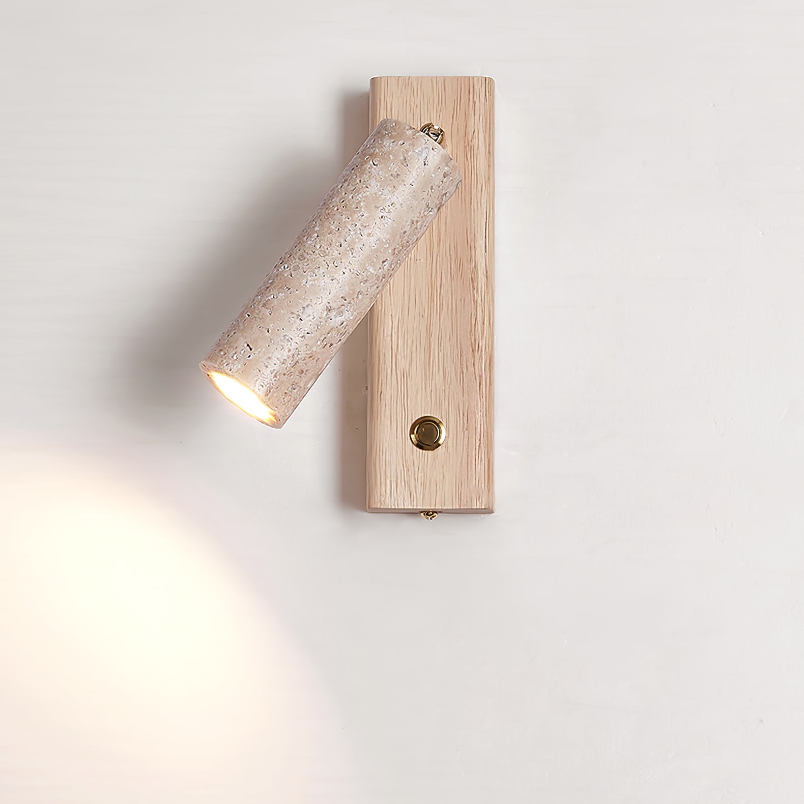 Travertine Lustra Torch Wall Lamp
