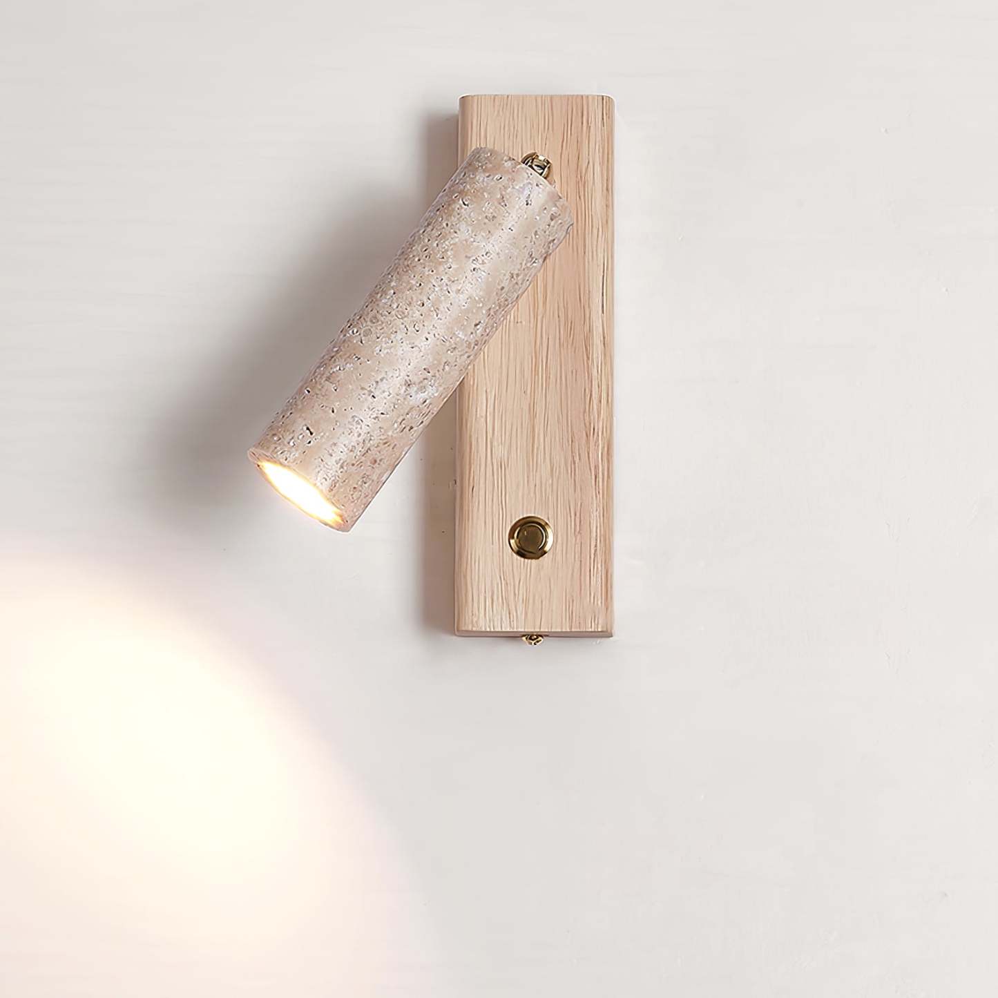 Travertine Lustra Torch Wall Lamp