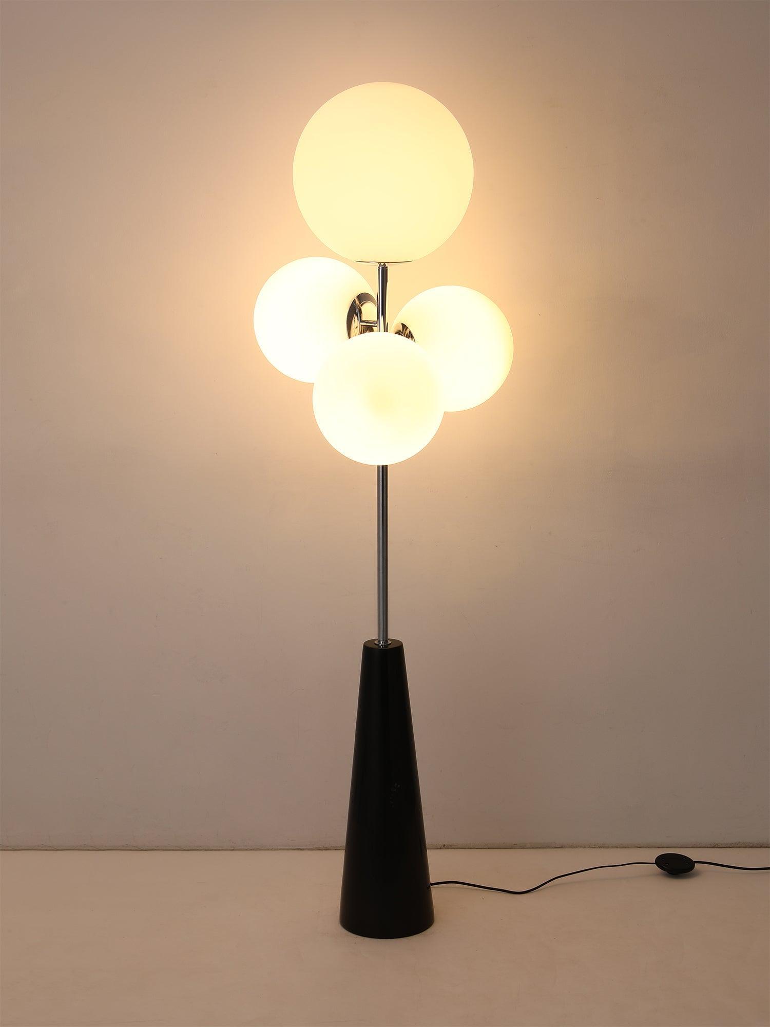 Lava Column Floor Lamp with Marble base
