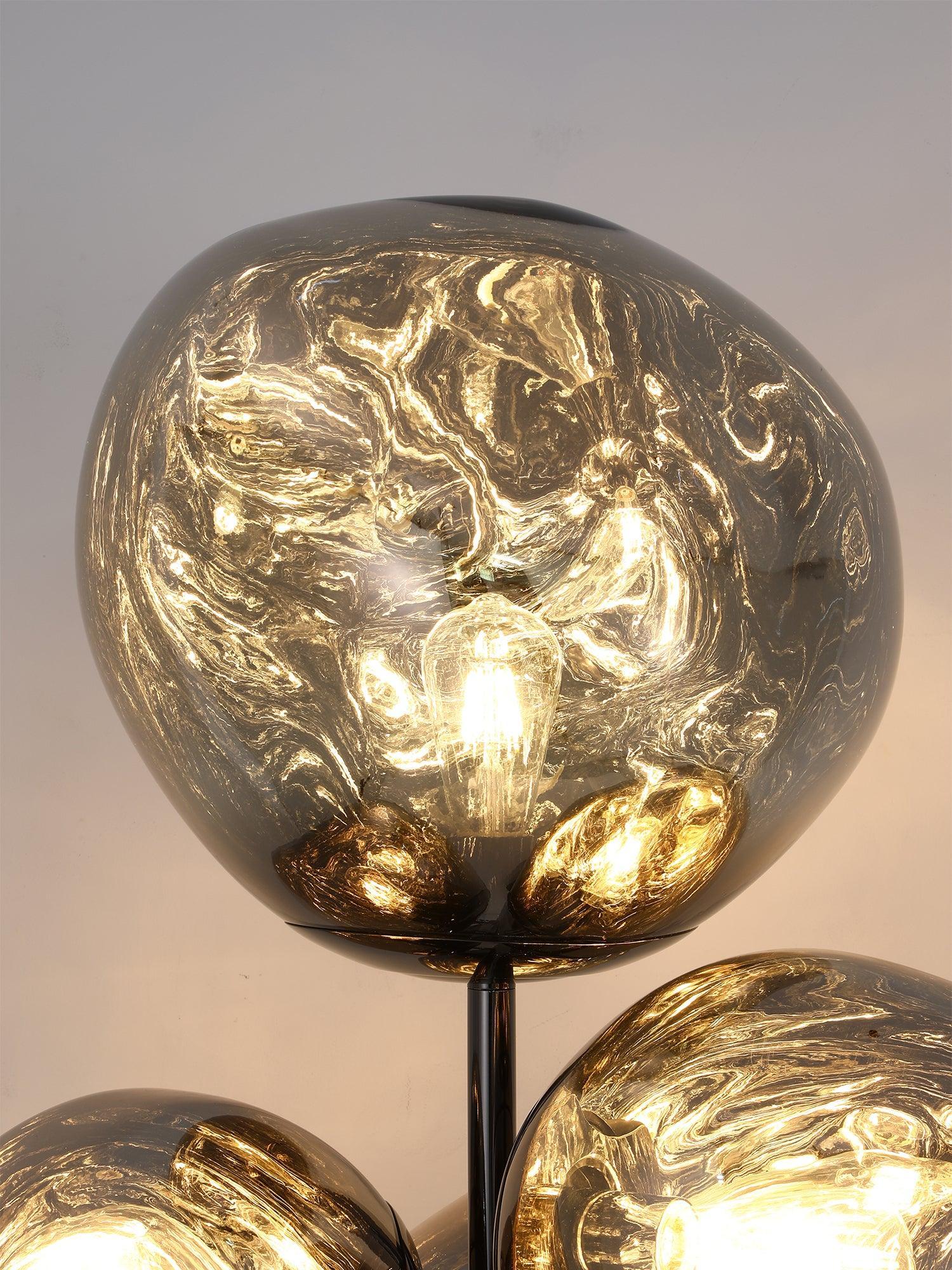 Lava Column Floor Lamp with Marble base