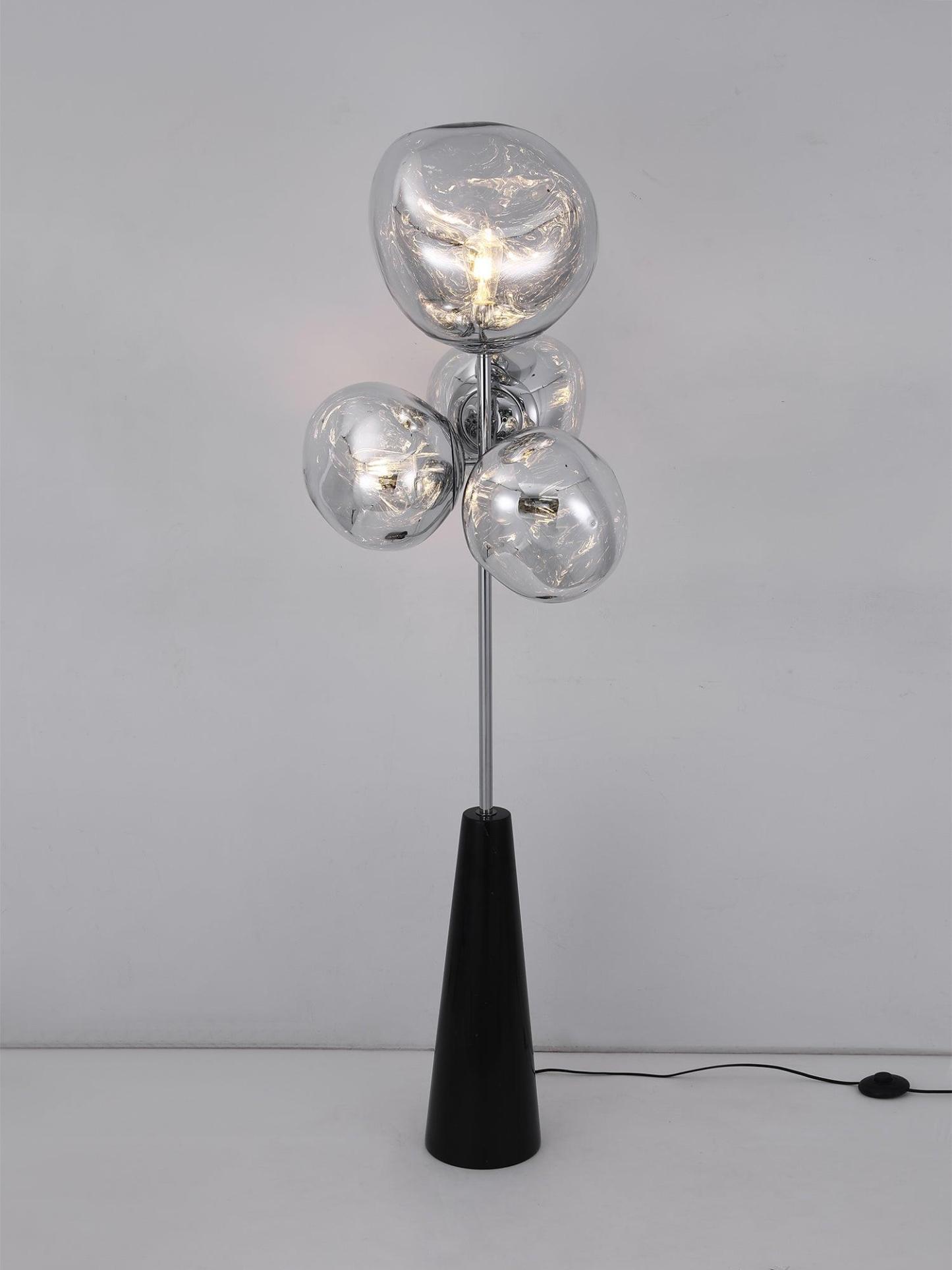 Lava Column Floor Lamp with Marble base