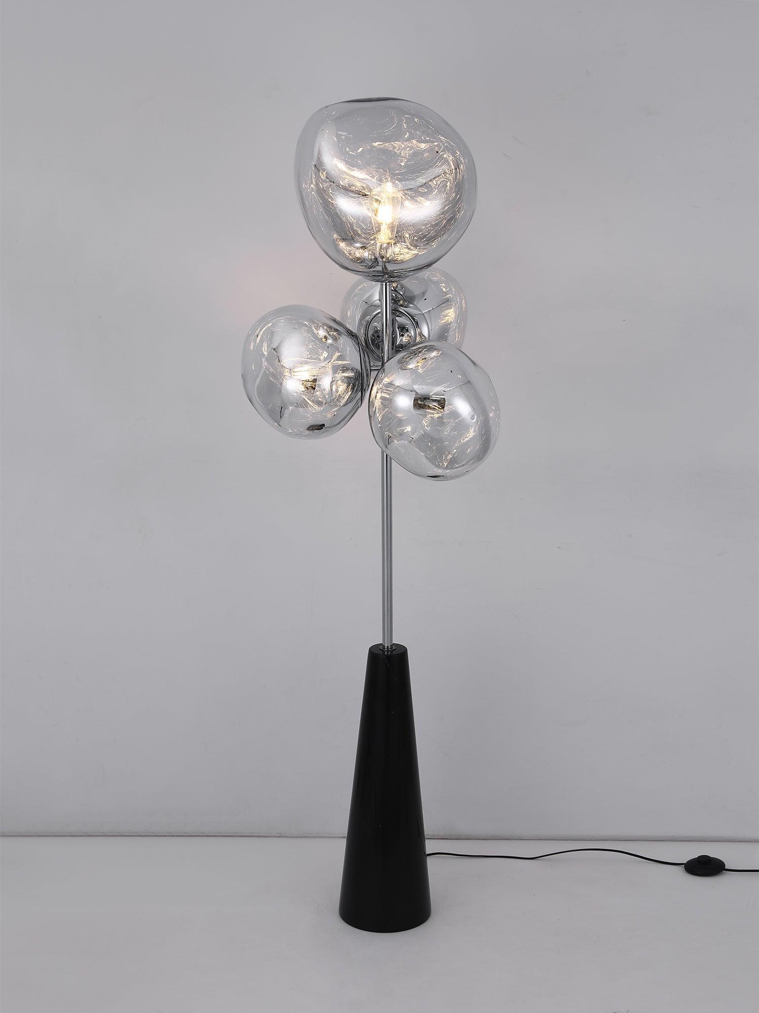 Lava Column Floor Lamp with Marble base