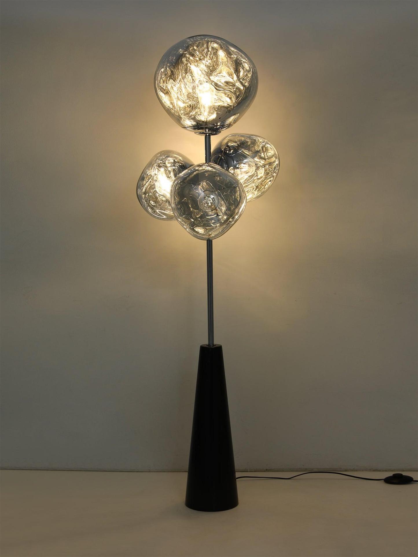 Lava Column Floor Lamp with Marble base
