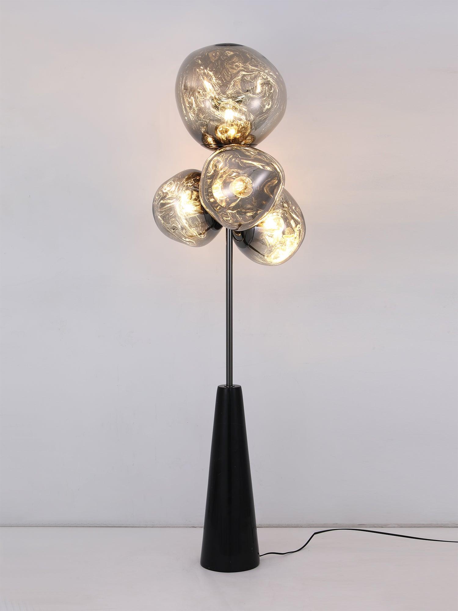 Lava Column Floor Lamp with Marble base