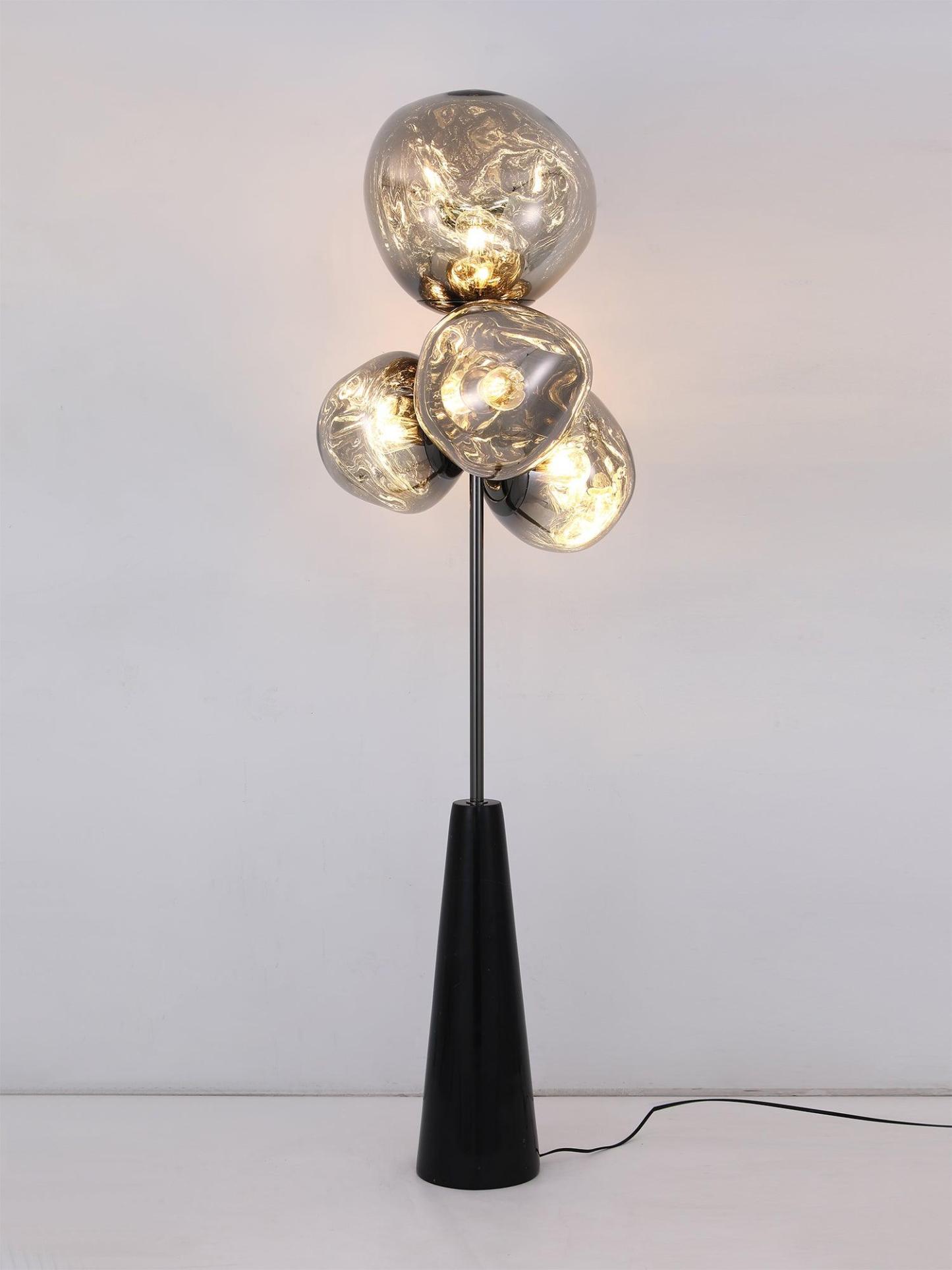 Lava Column Floor Lamp with Marble base