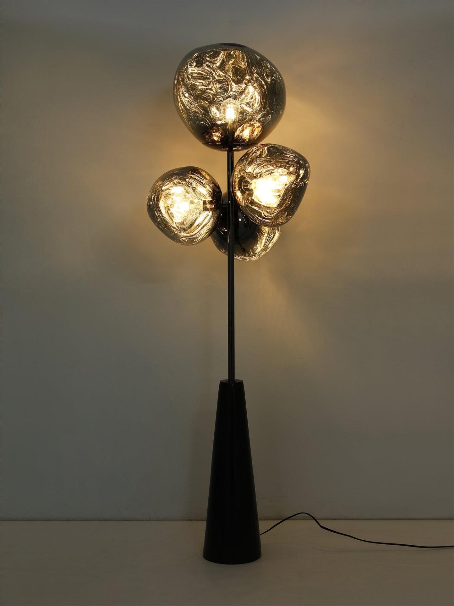 Lava Column Floor Lamp with Marble base