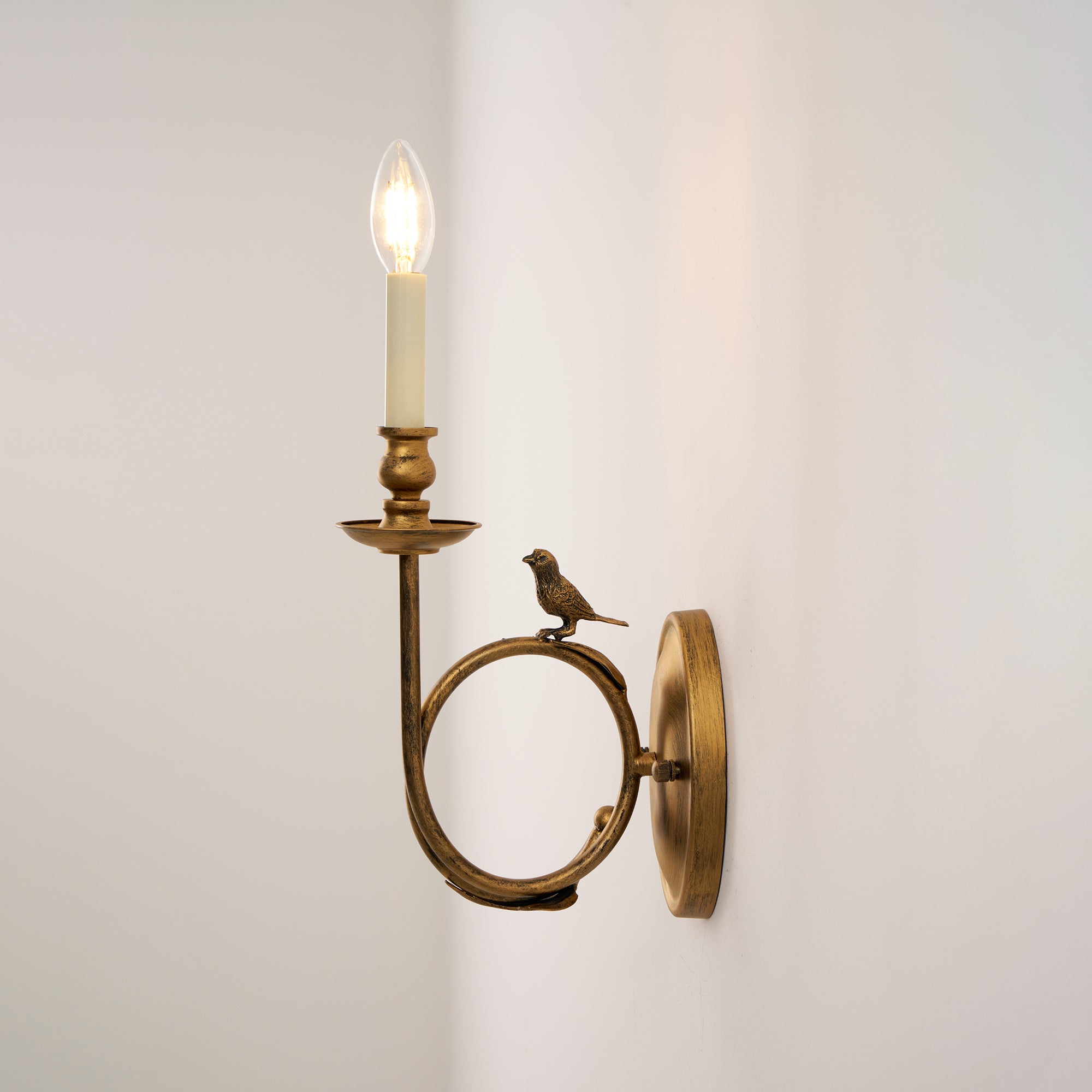 Perching Bird Sconce