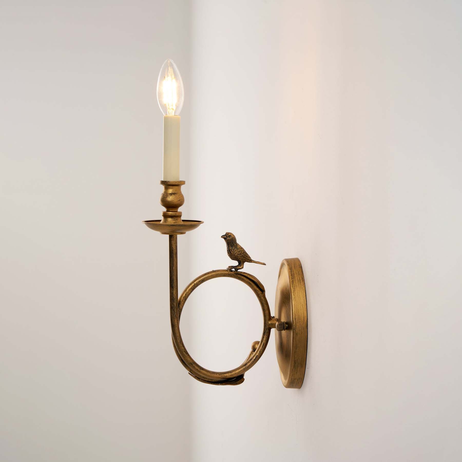 Perching Bird Sconce