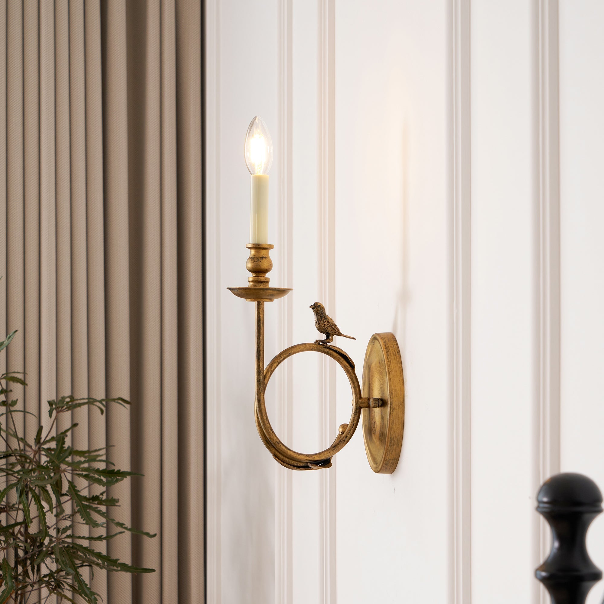Perching Bird Sconce