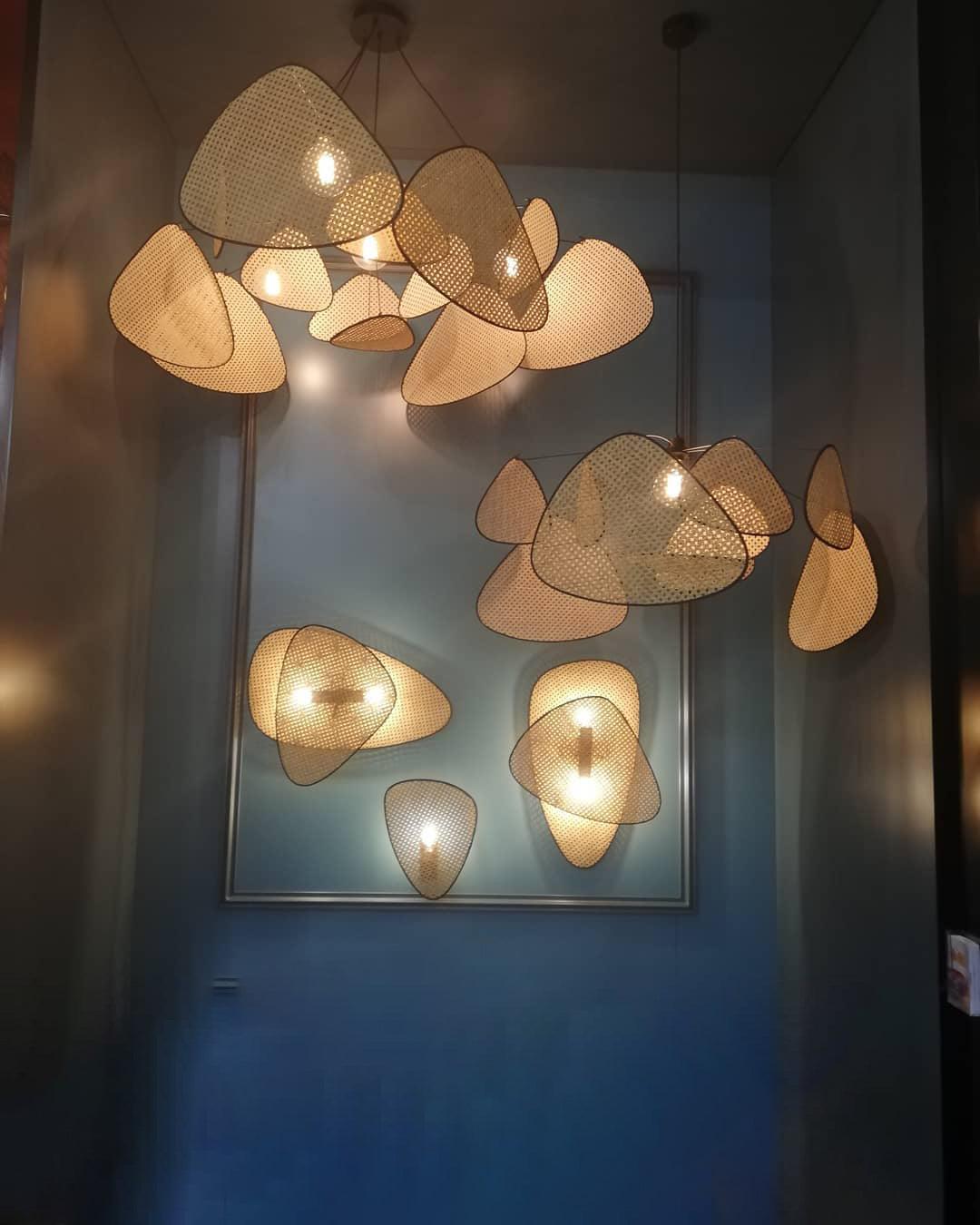 Screen Cannage Pendant Swag Light