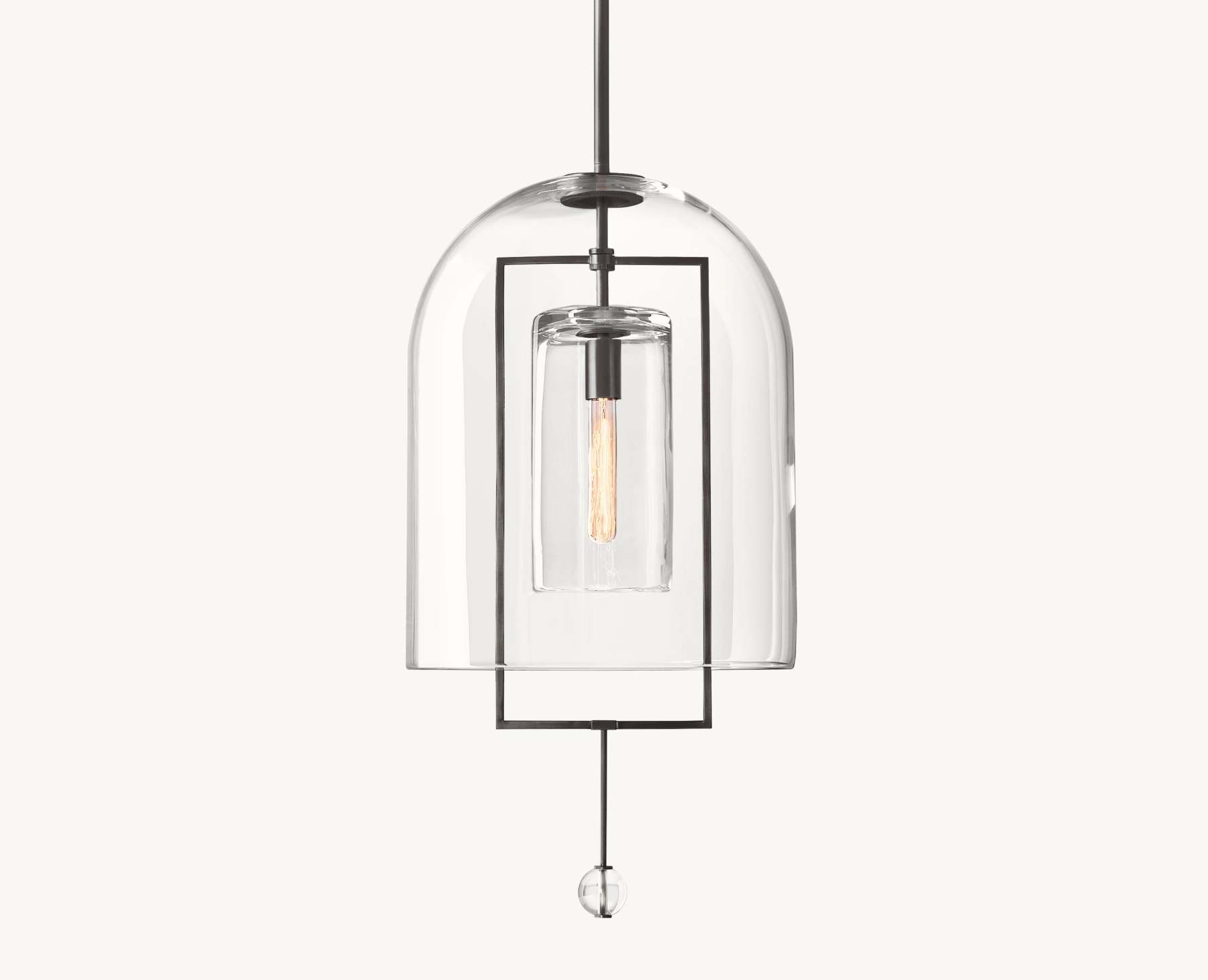 15 Inch Bell Glass Pendant Light - Fulcrum
