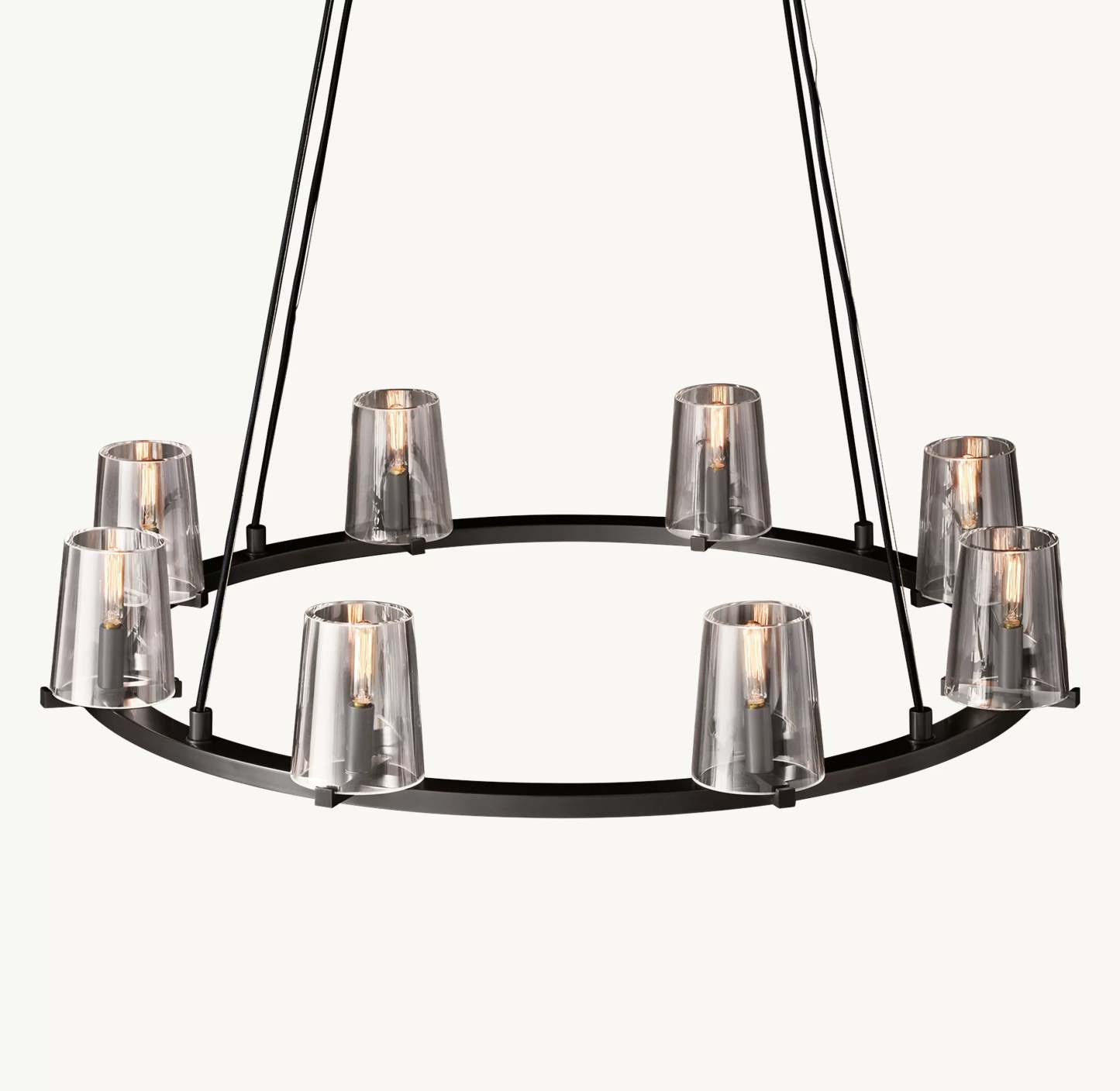 36 Inch Hurricane Candle Ring Chandelier - Pauillac