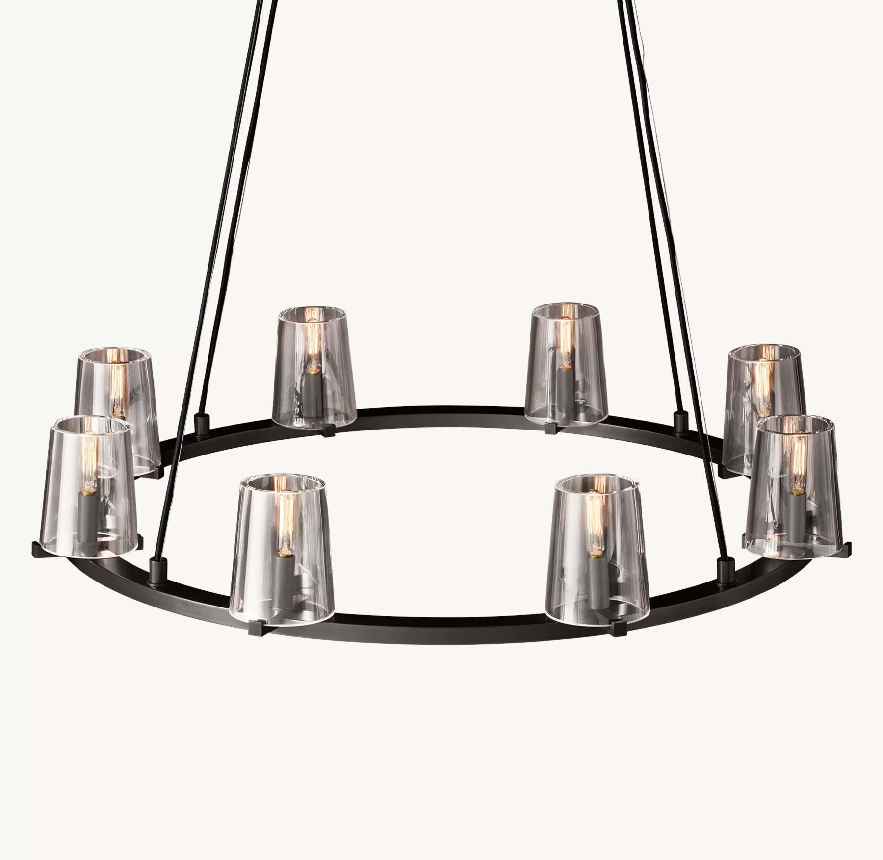 36 Inch Hurricane Candle Ring Chandelier - Pauillac