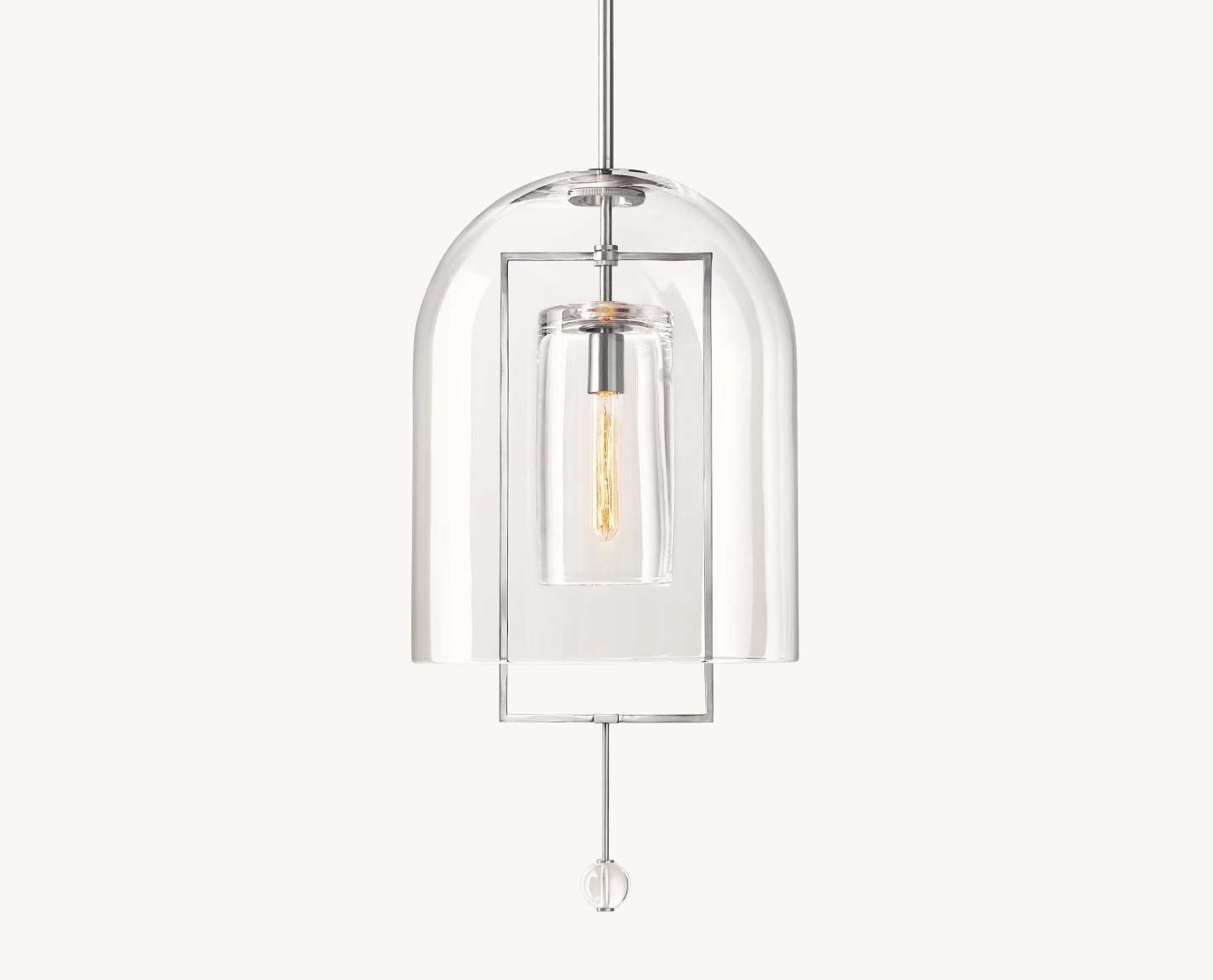 15 Inch Bell Glass Pendant Light - Fulcrum
