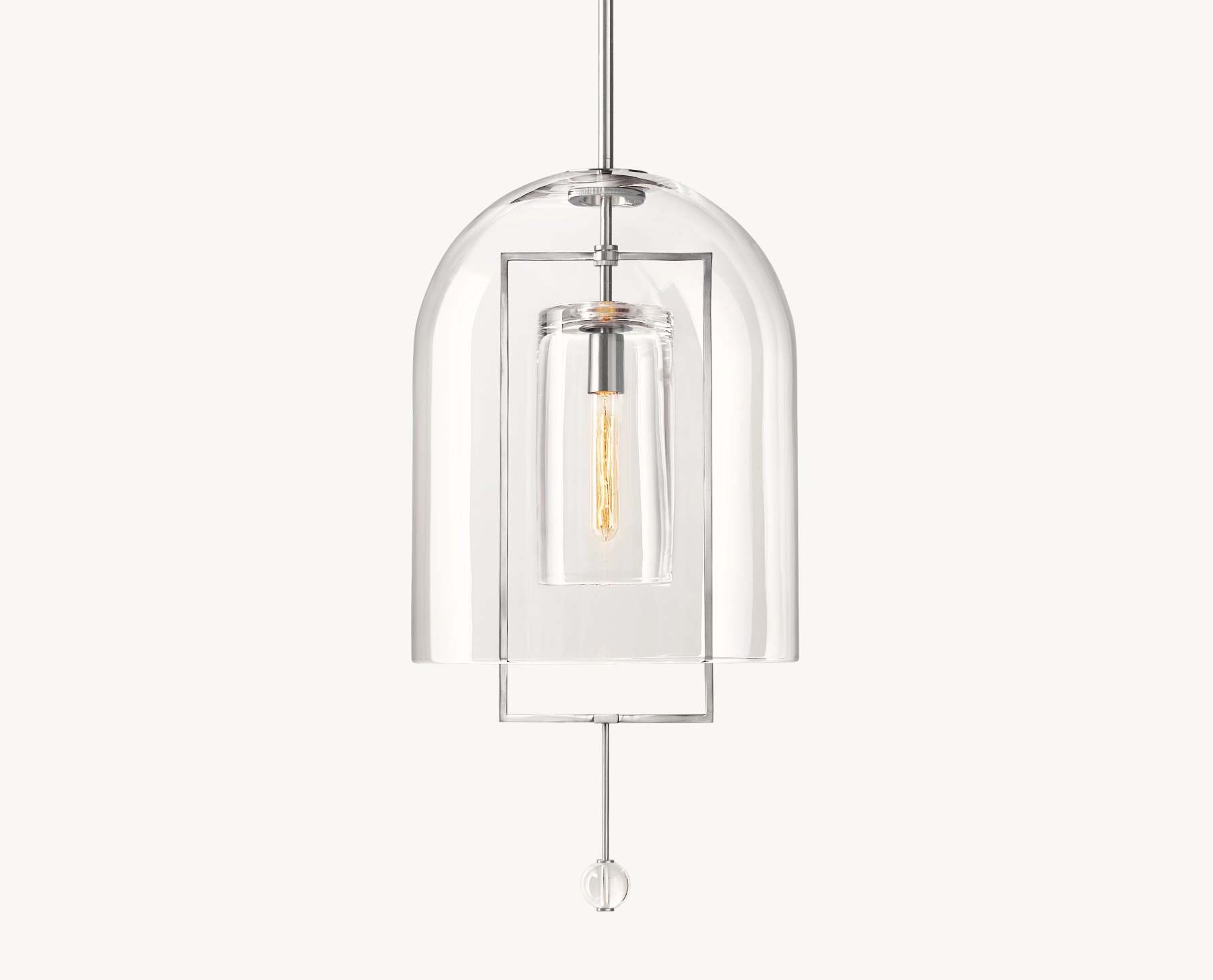15 Inch Bell Glass Pendant Light - Fulcrum