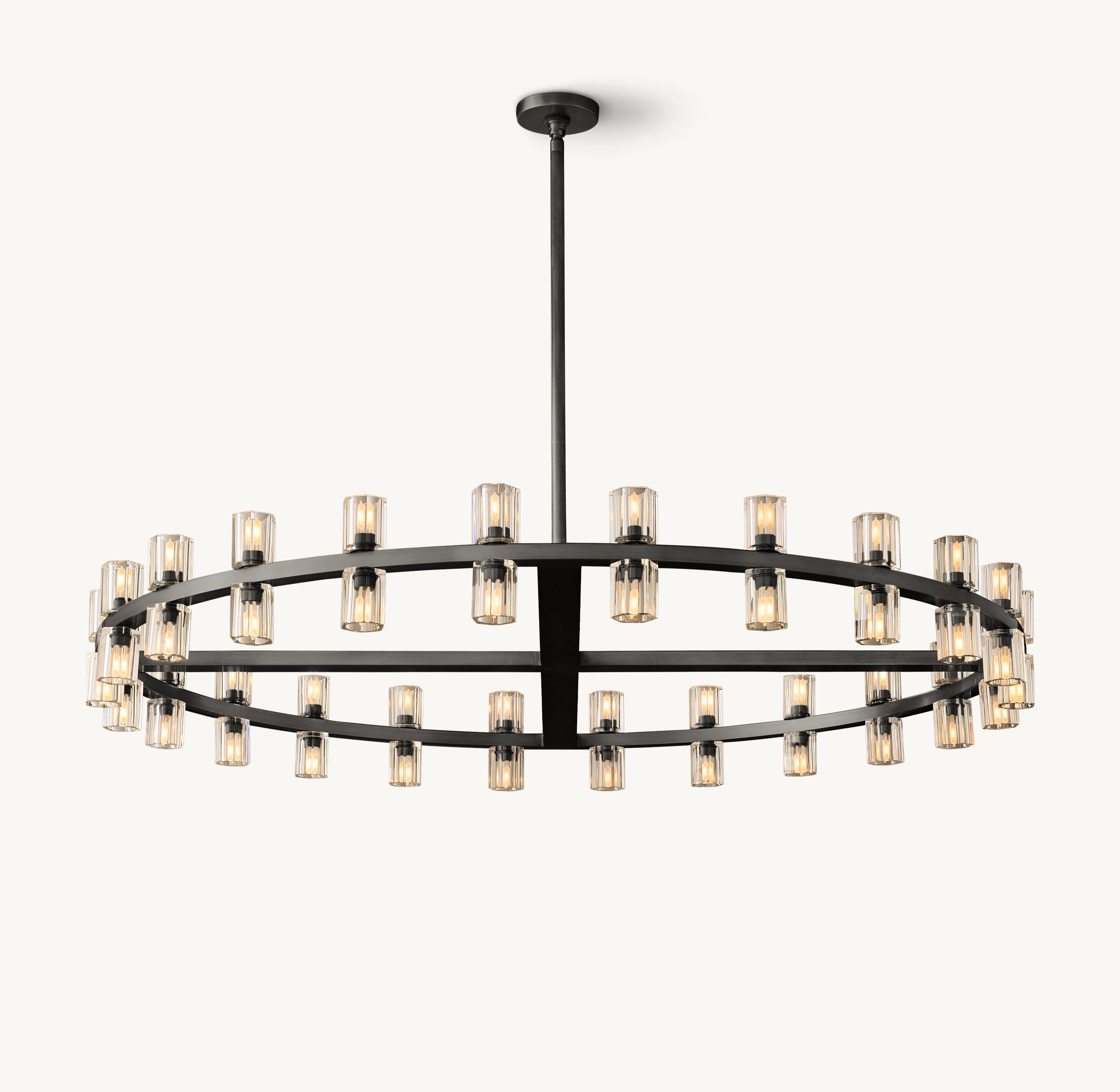 48 Inch Hexagonal Crystal Round Chandelier – Arcachon