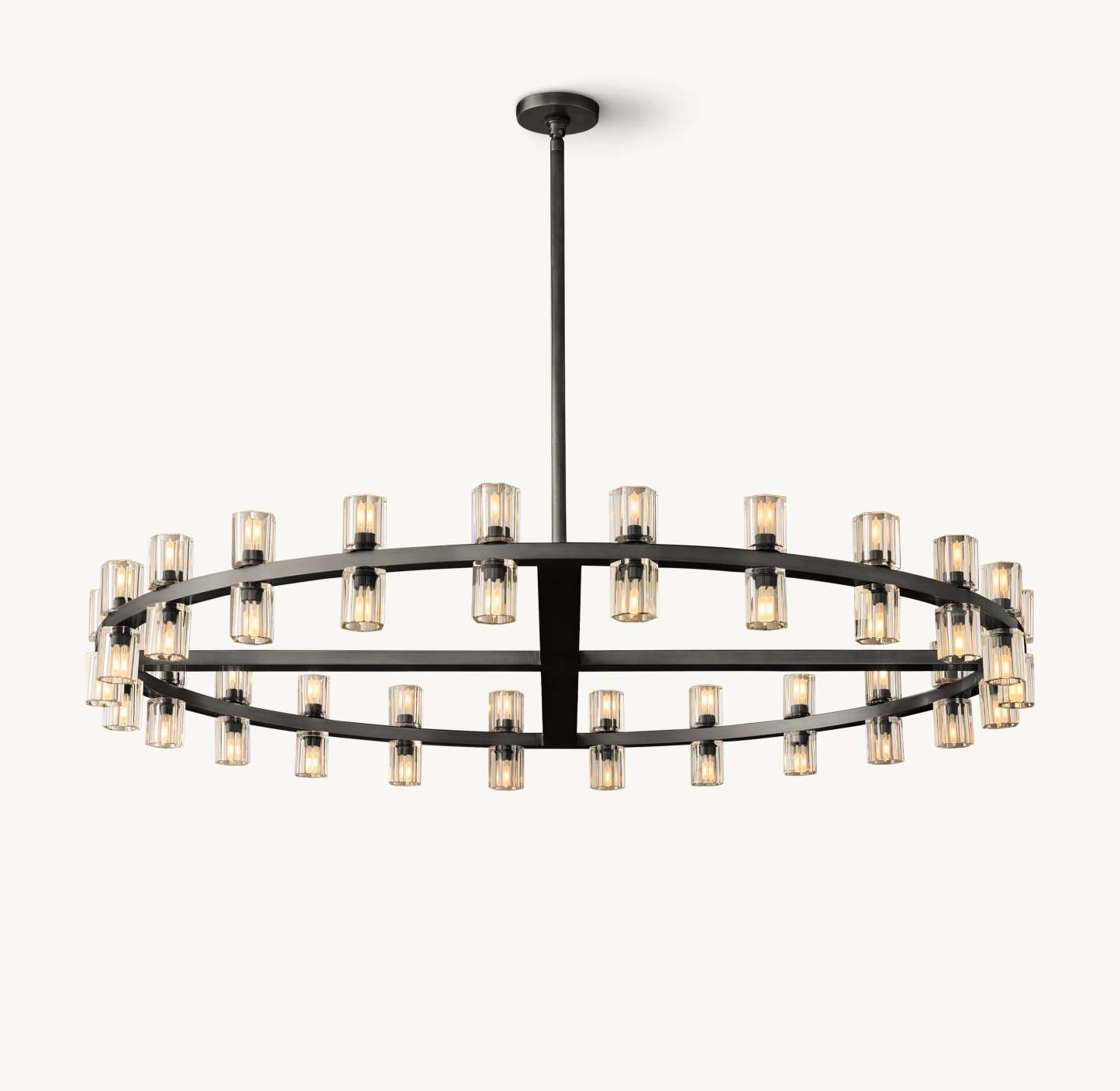 48 Inch Hexagonal Crystal Round Chandelier – Arcachon