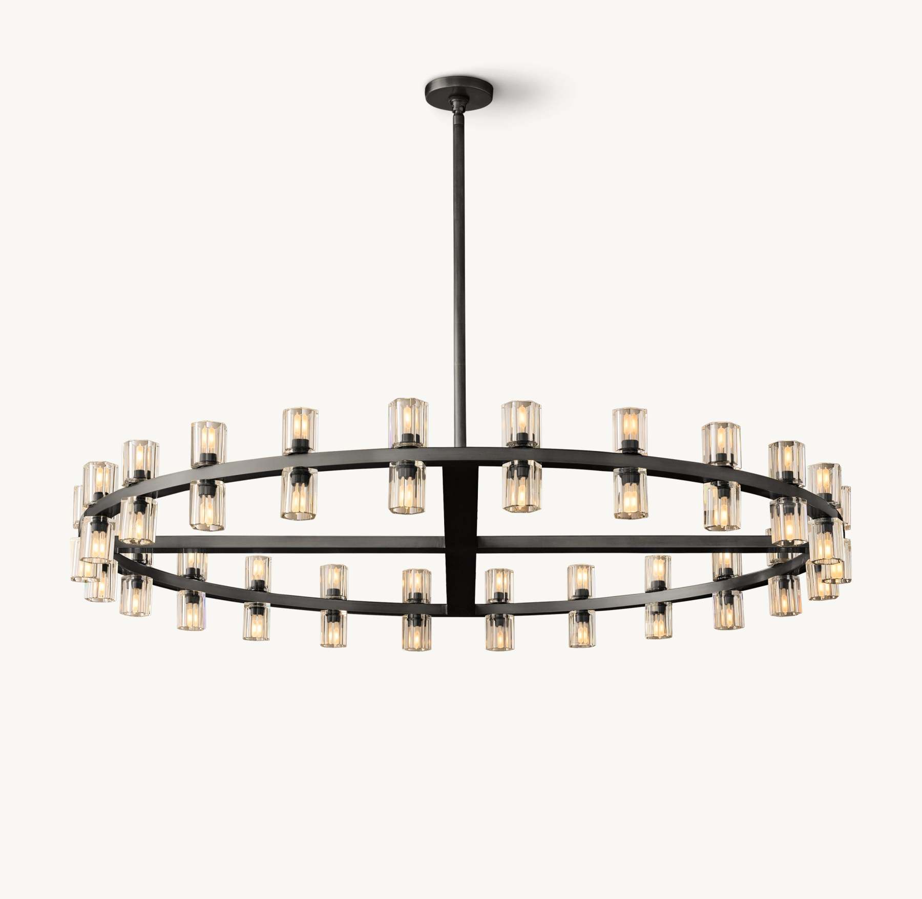 48 Inch Hexagonal Crystal Round Chandelier – Arcachon