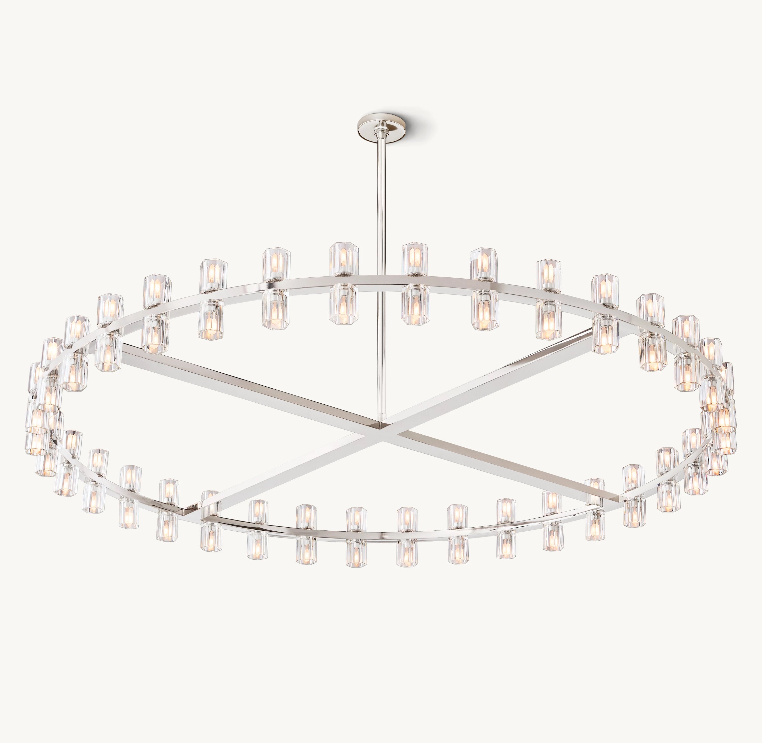 60 Inch Hexagonal Crystal Round Chandelier – Arcachon