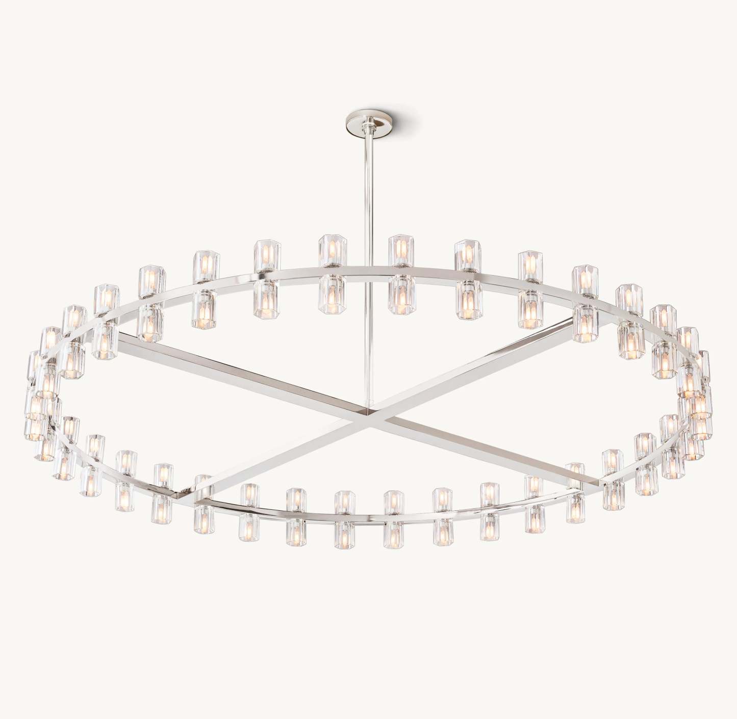 60 Inch Hexagonal Crystal Round Chandelier – Arcachon
