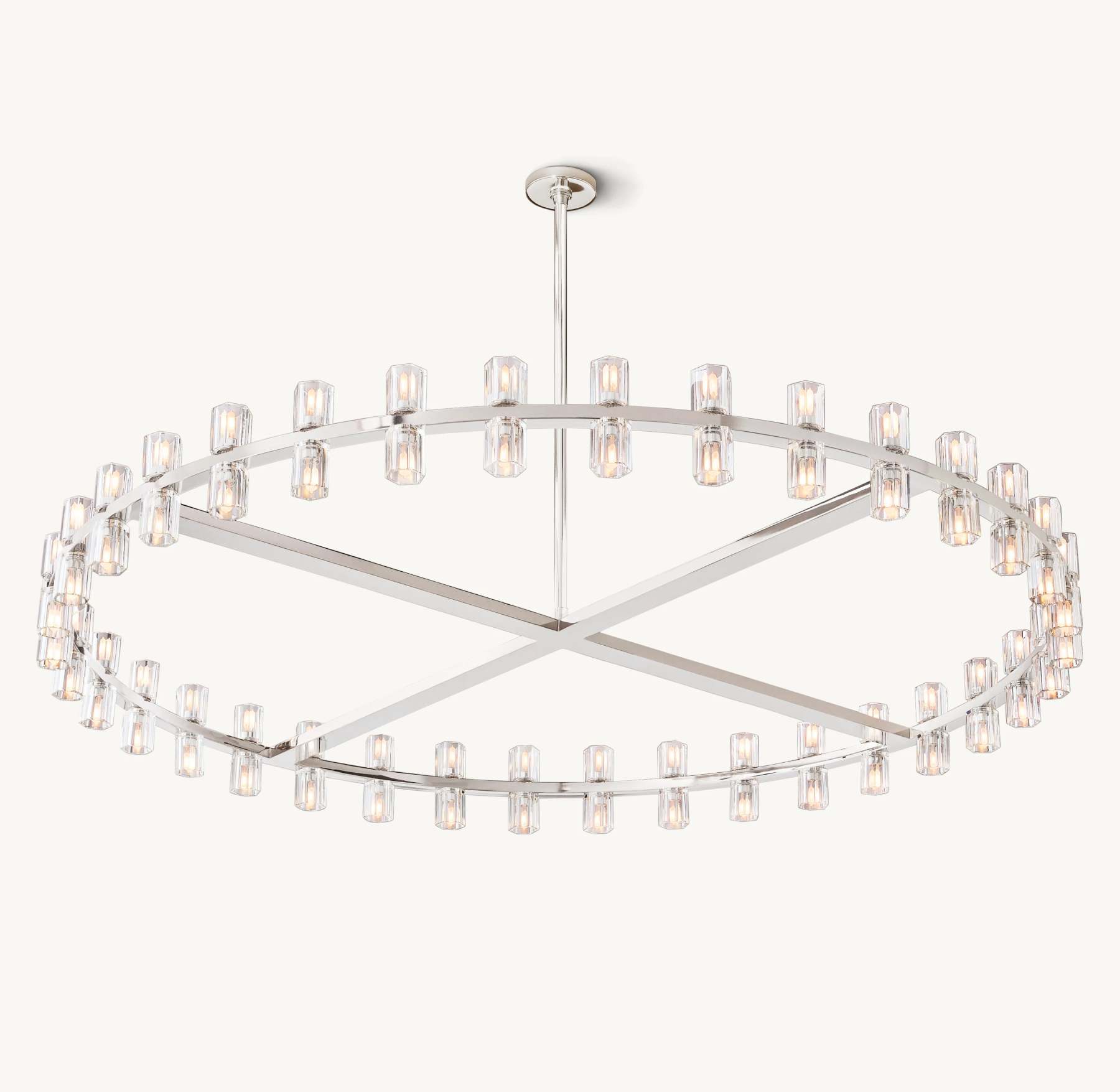 60 Inch Hexagonal Crystal Round Chandelier – Arcachon