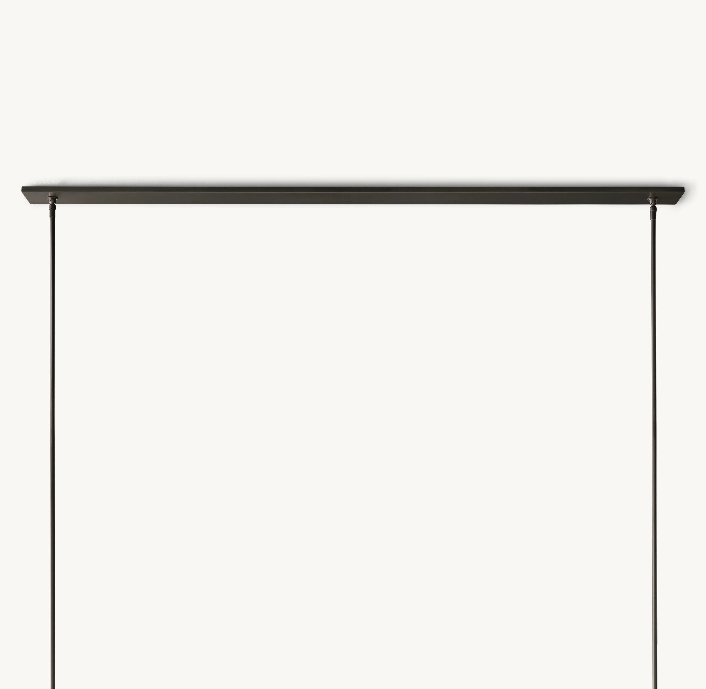 73 Inch Cylindrical Glass Candle Linear Chandelier - Ravelle