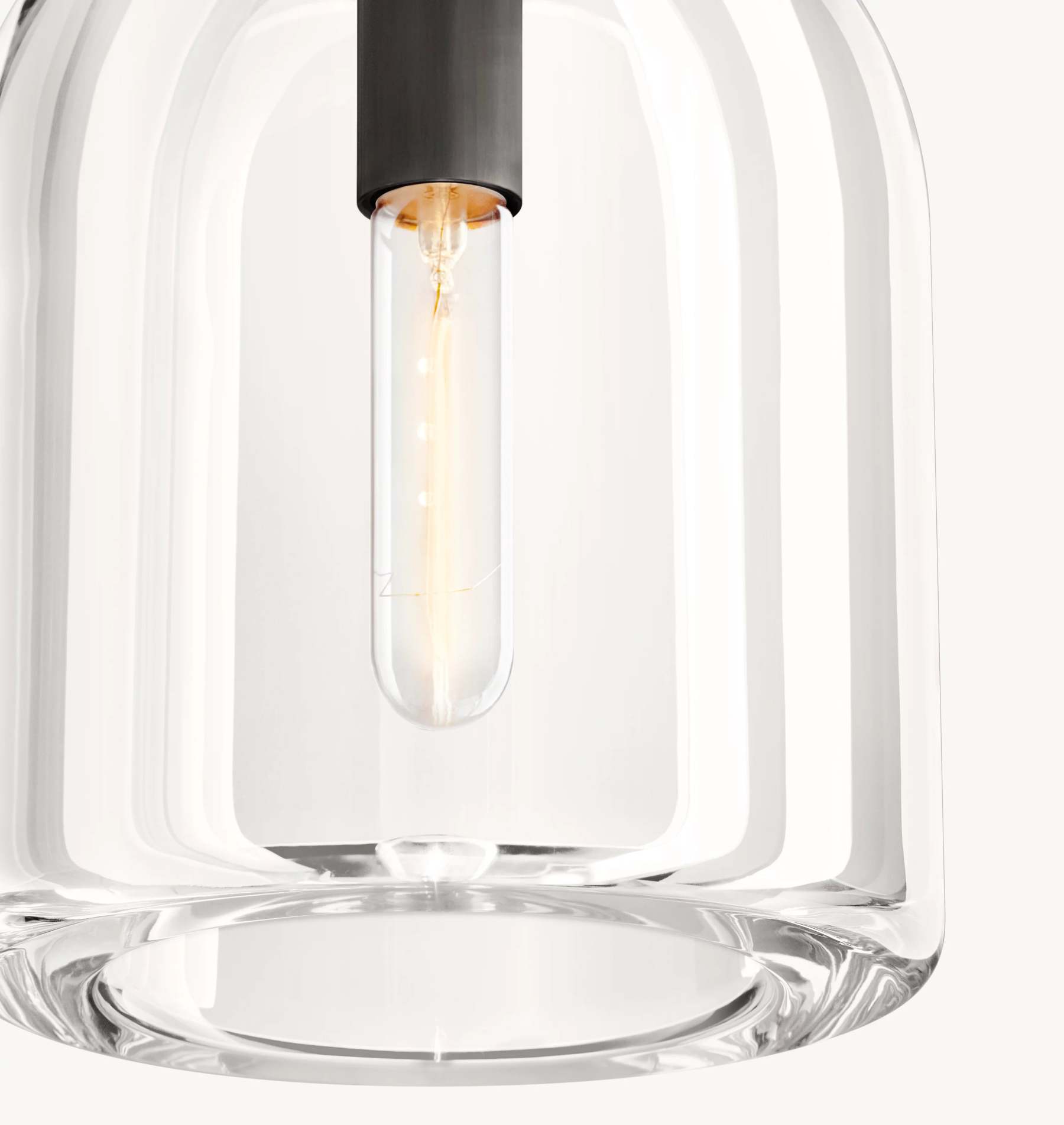 10 Inch Cloche Crystal Pendant Light - Botanist